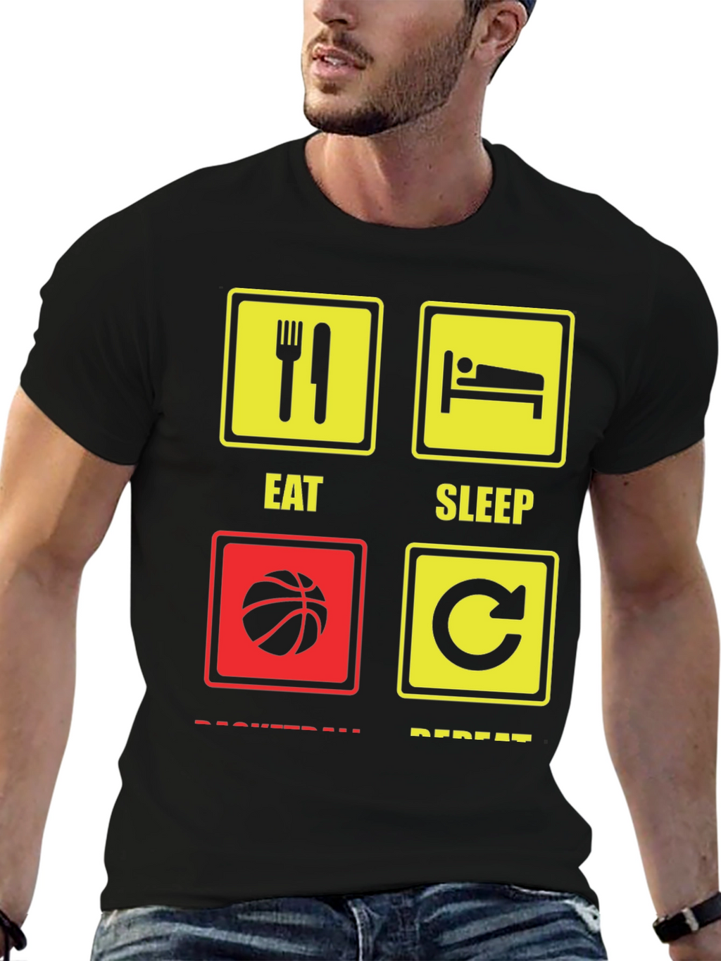 Eat Sleep Basketball Repeat T-Shirt