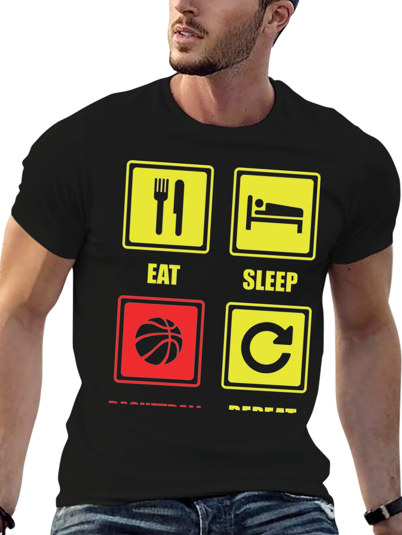 Eat Sleep Basketball Repeat T-Shirt