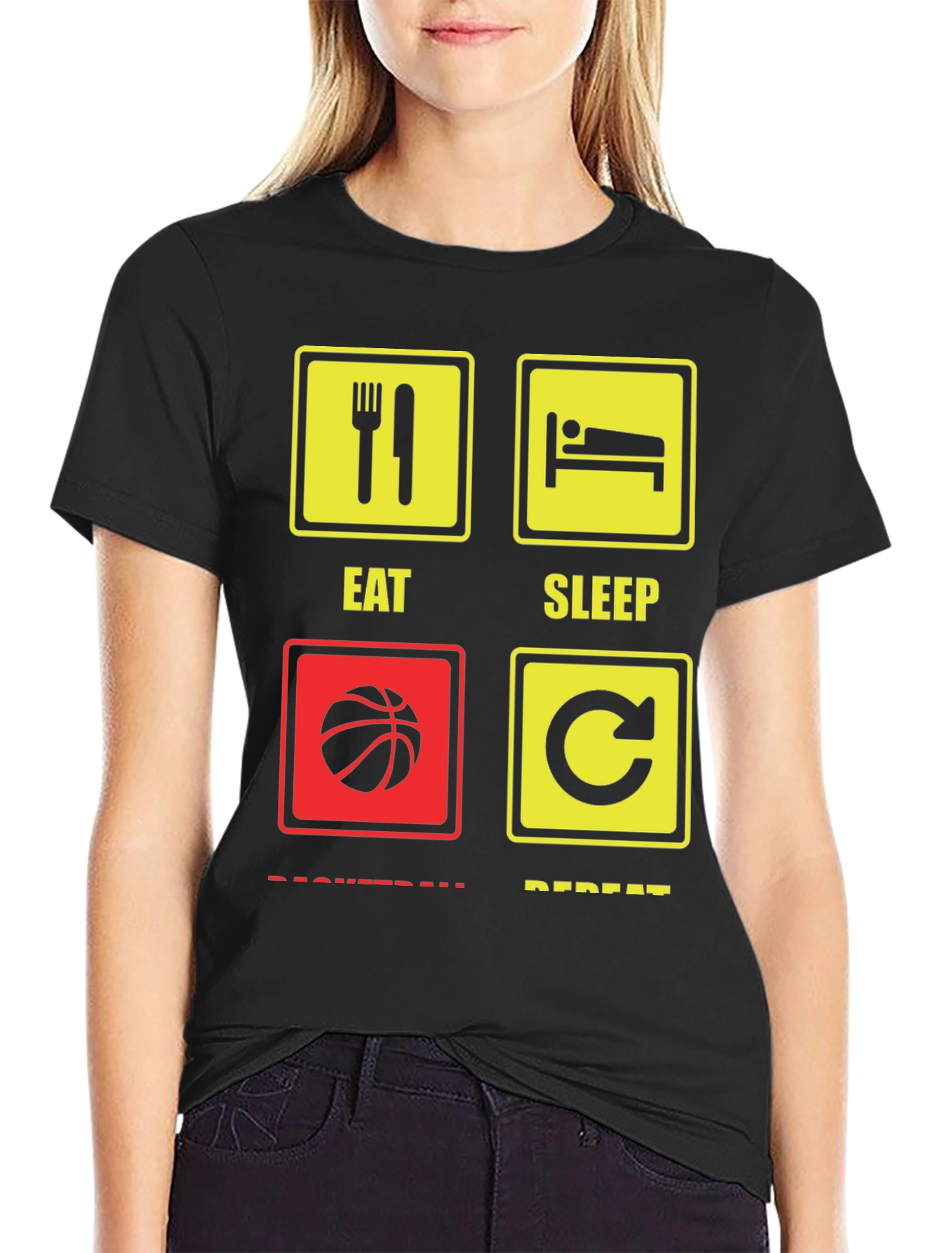 Eat Sleep Basketball Repeat T-Shirt