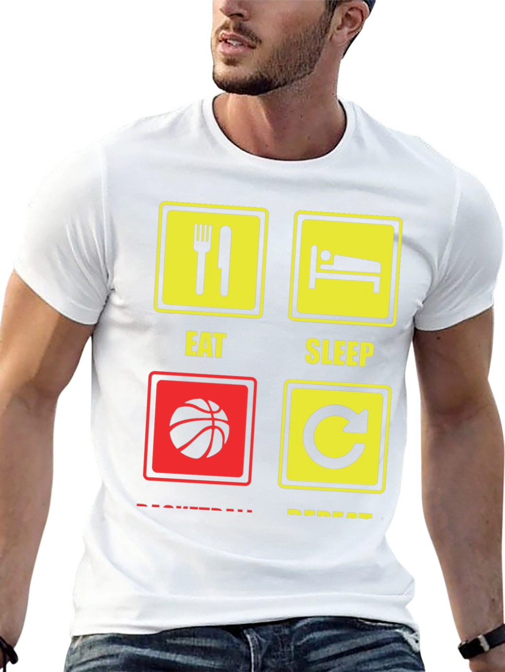 Eat Sleep Basketball Repeat T-Shirt
