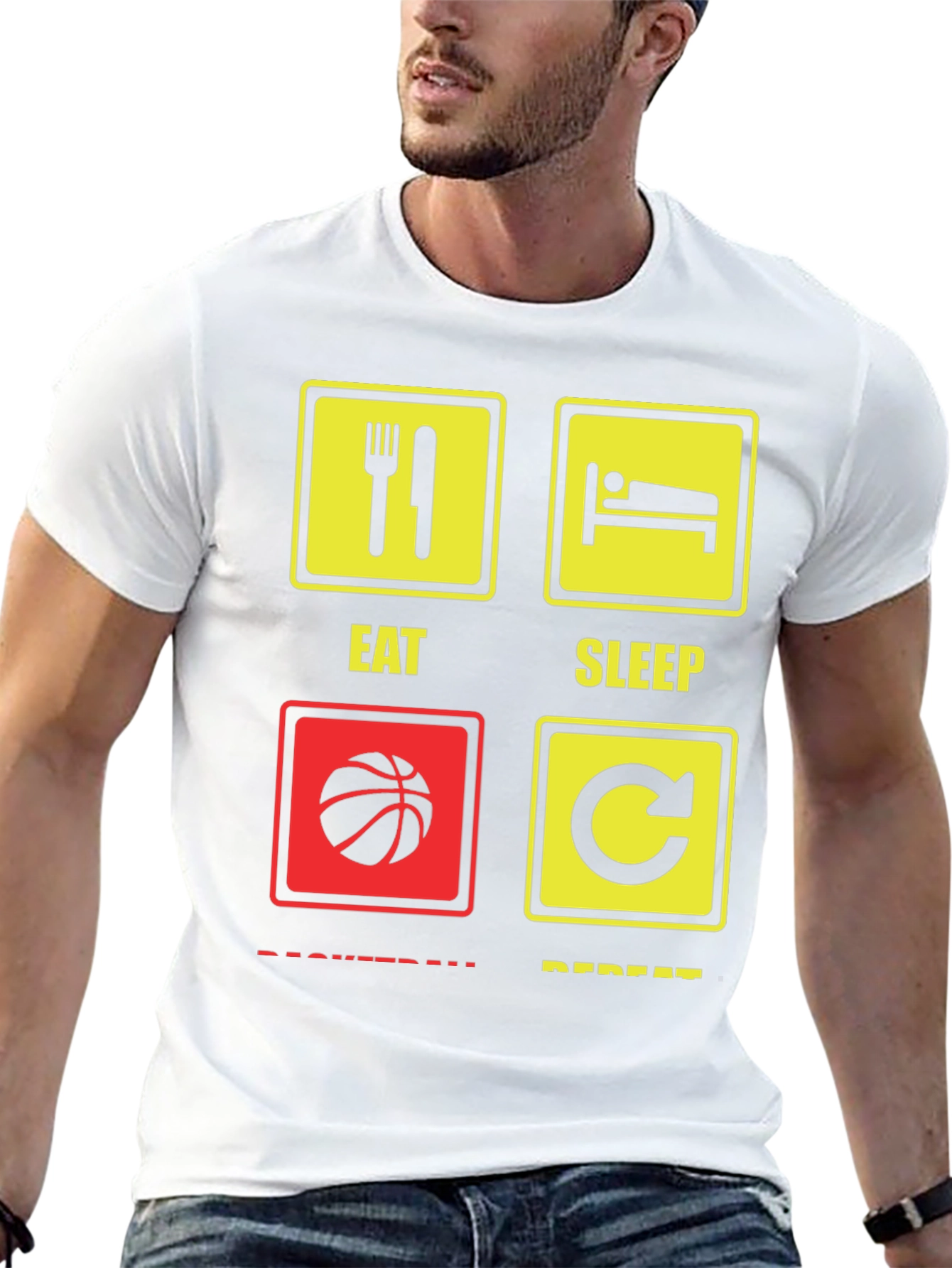 Eat Sleep Basketball Repeat T-Shirt