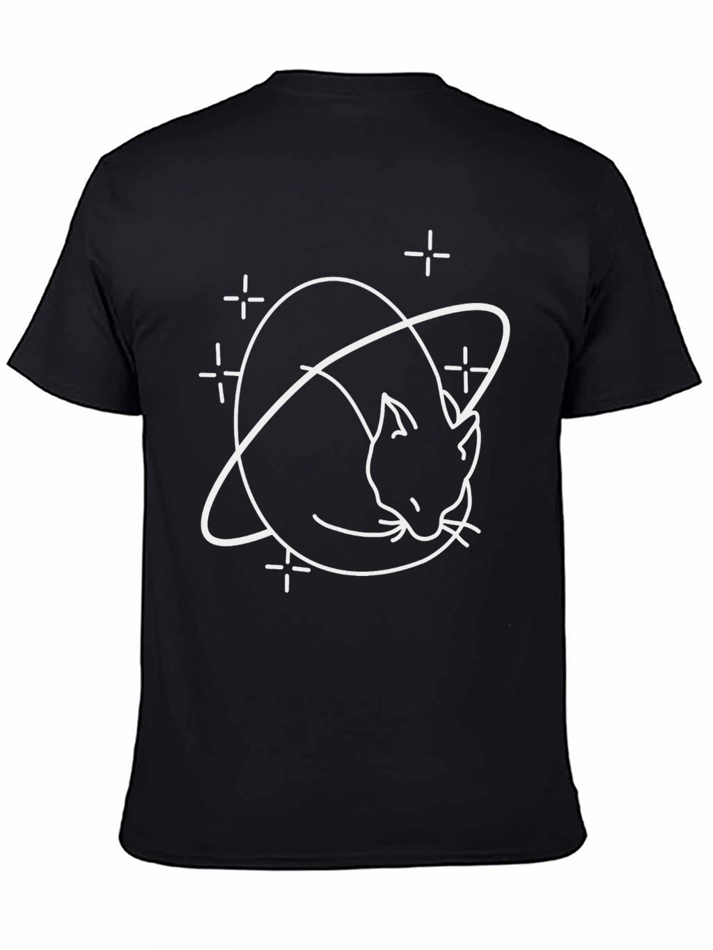 Cosmic Cat Black T-Shirt