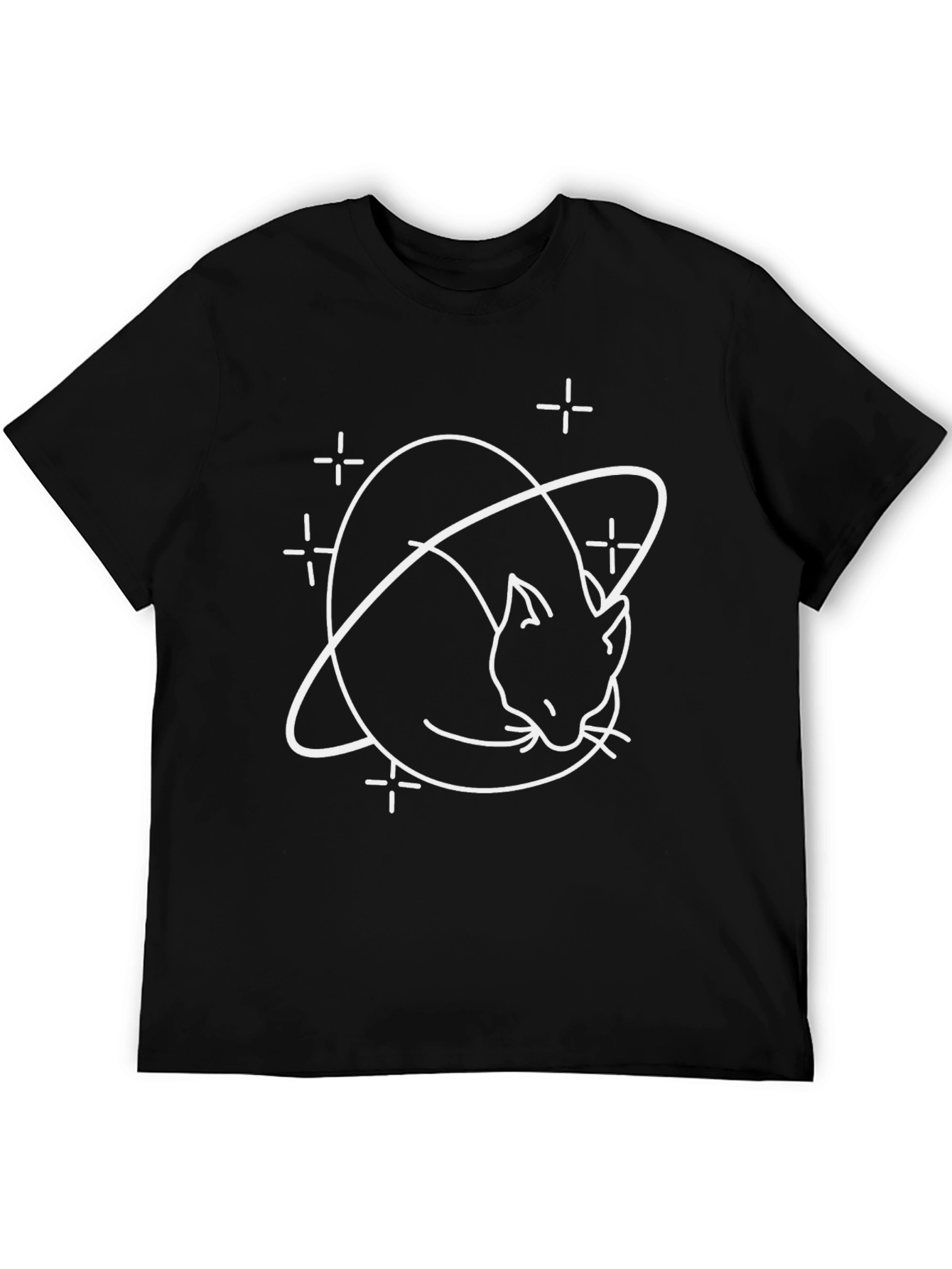 Cosmic Cat Black T-Shirt