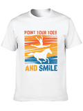 Point Your Toes and Smile Black T-Shirt