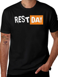 Rest Day Graphic Tee - Black