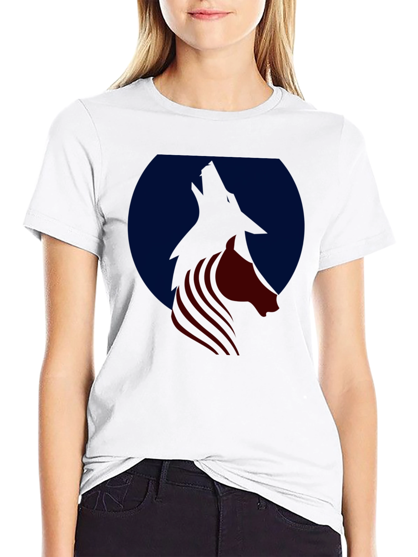 Wolf Silhouette Graphic Tee