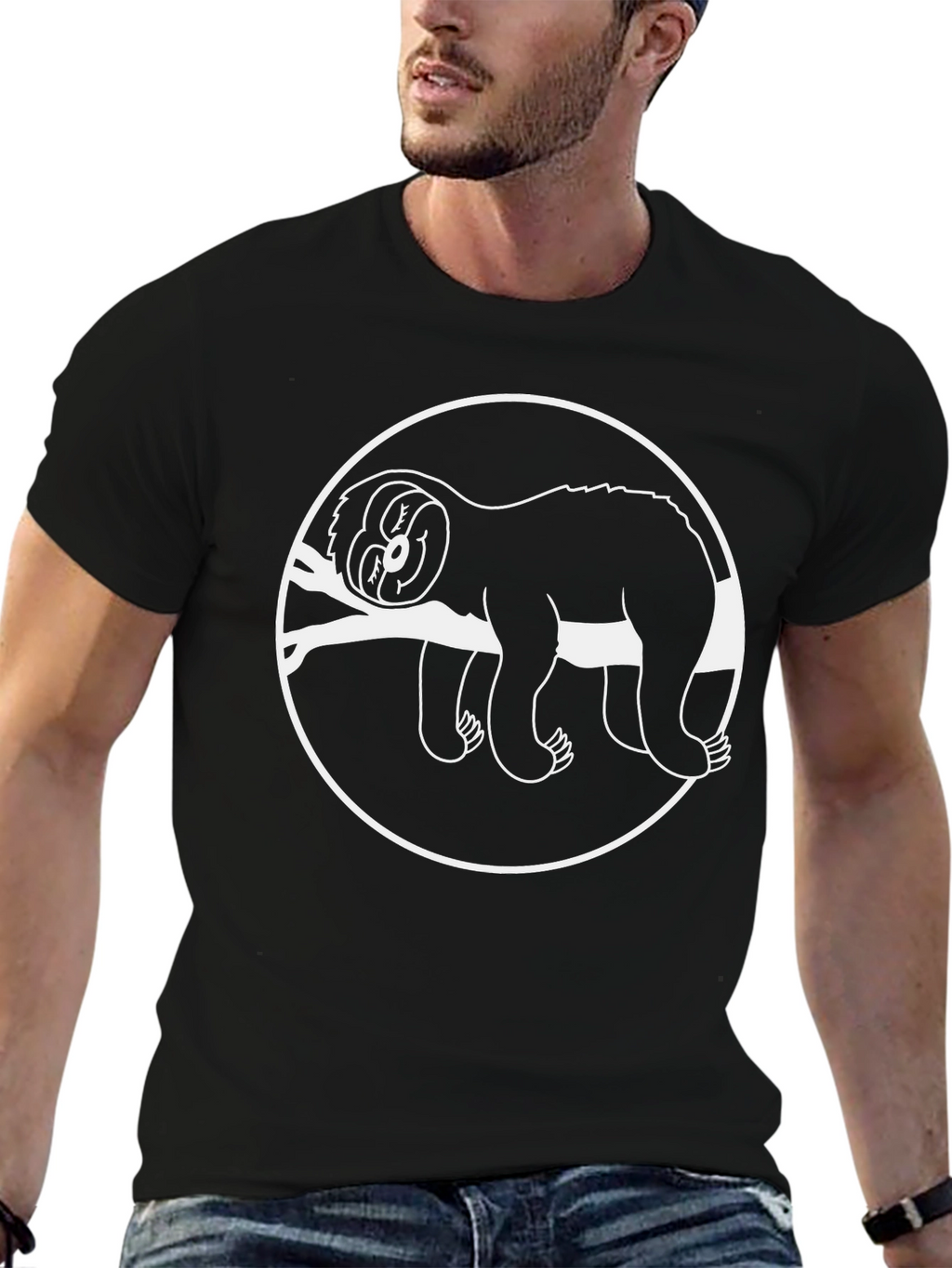 Sloth Graphic T-Shirt - Relaxed Fit