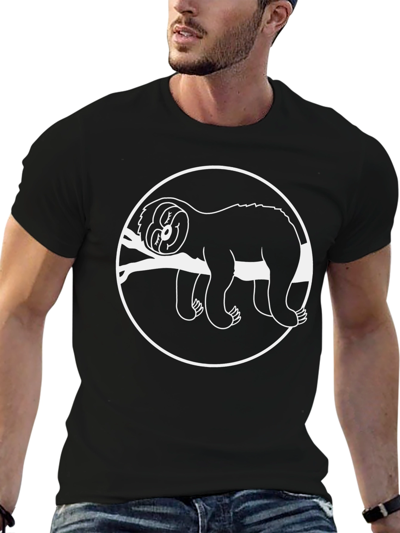 Sloth Graphic T-Shirt - Relaxed Fit