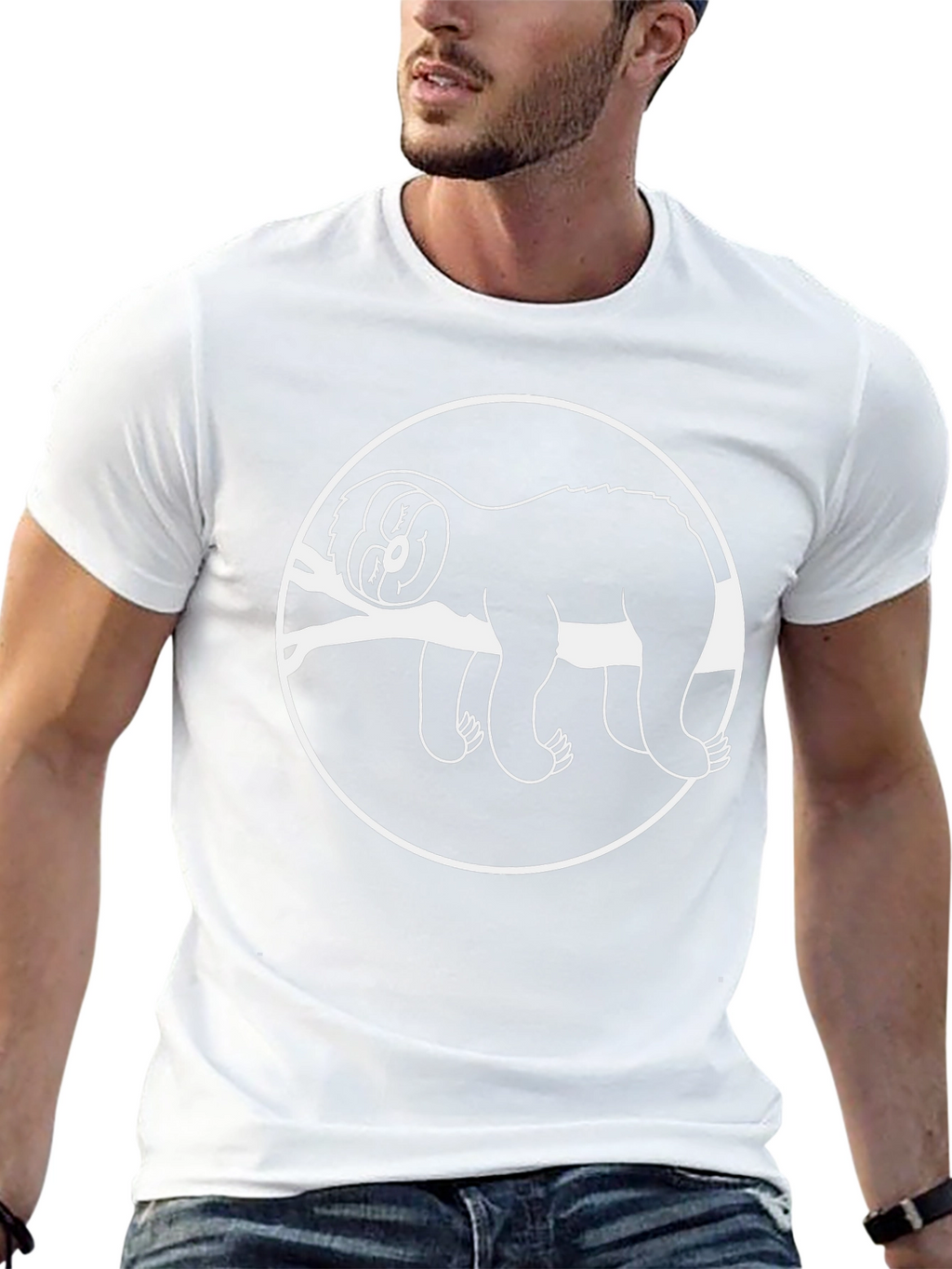 Sloth Graphic T-Shirt - Relaxed Fit