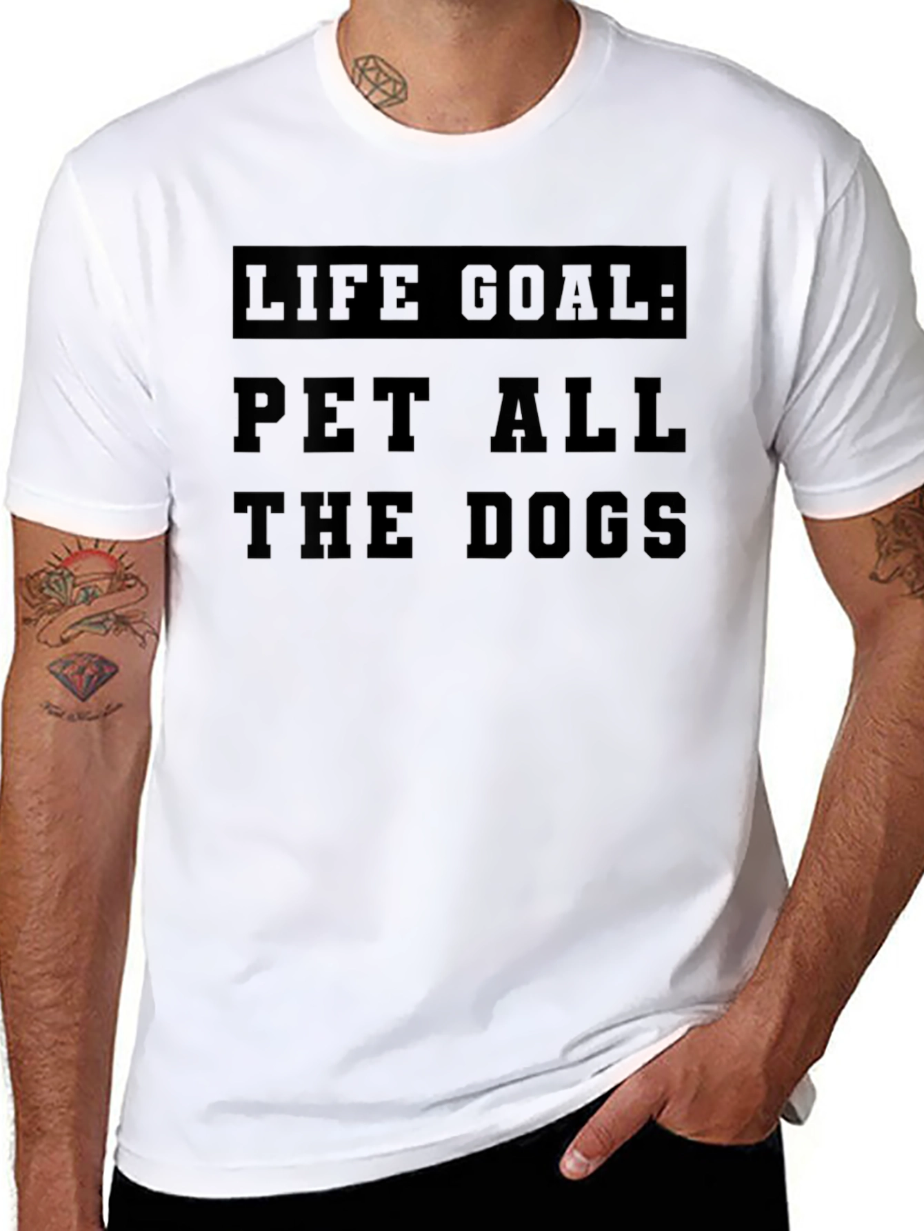 Life Goal: Pet All The Dogs T-Shirt
