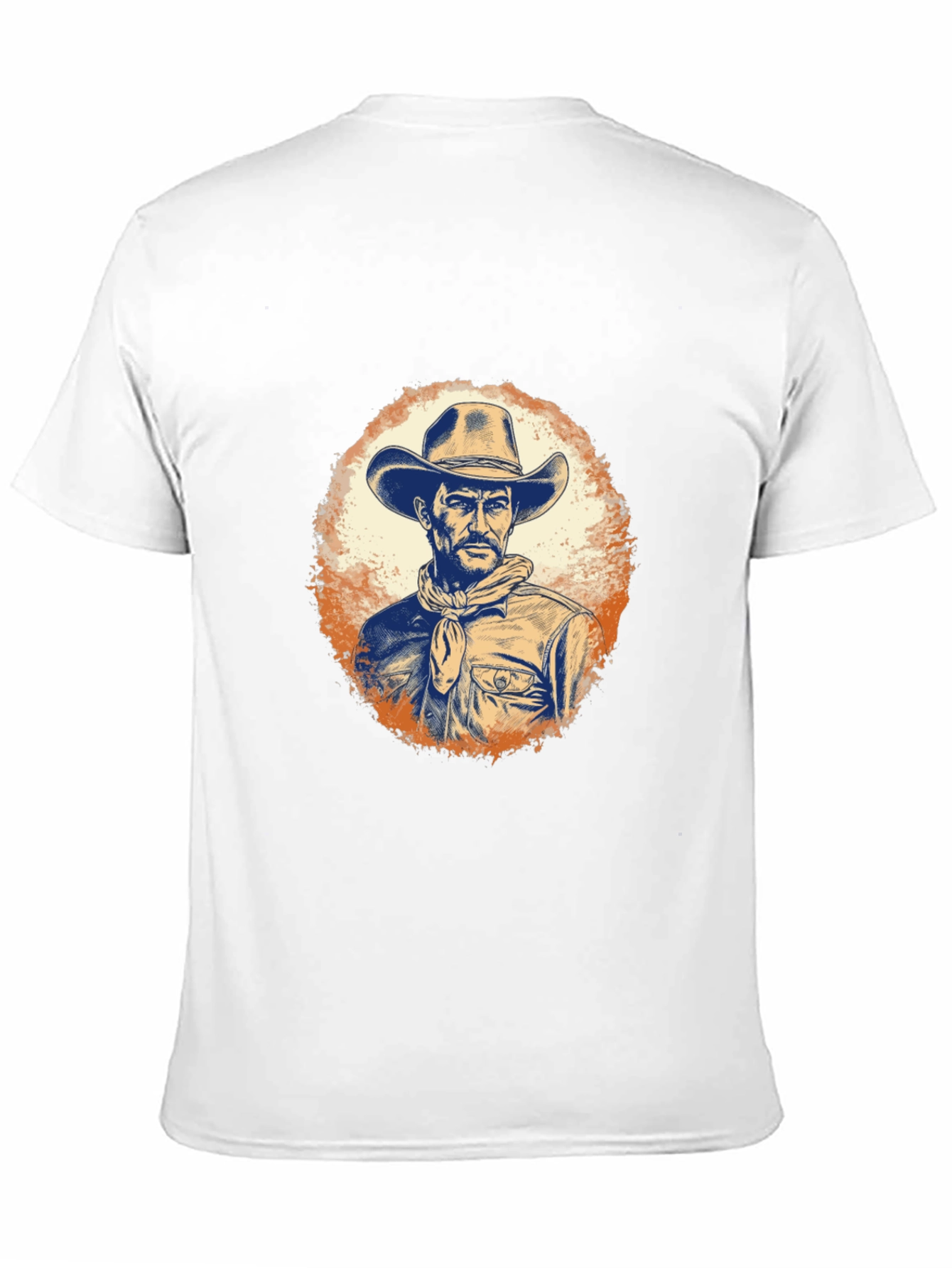 Cowboy Graphic Tee - Western Style Black T-Shirt