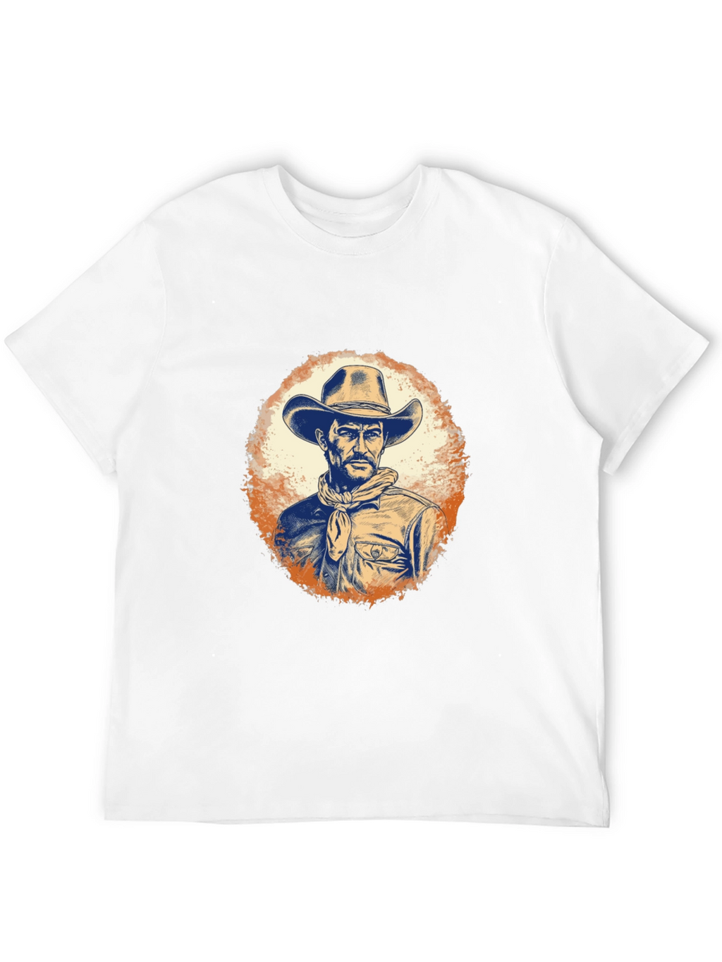Cowboy Graphic Tee - Western Style Black T-Shirt