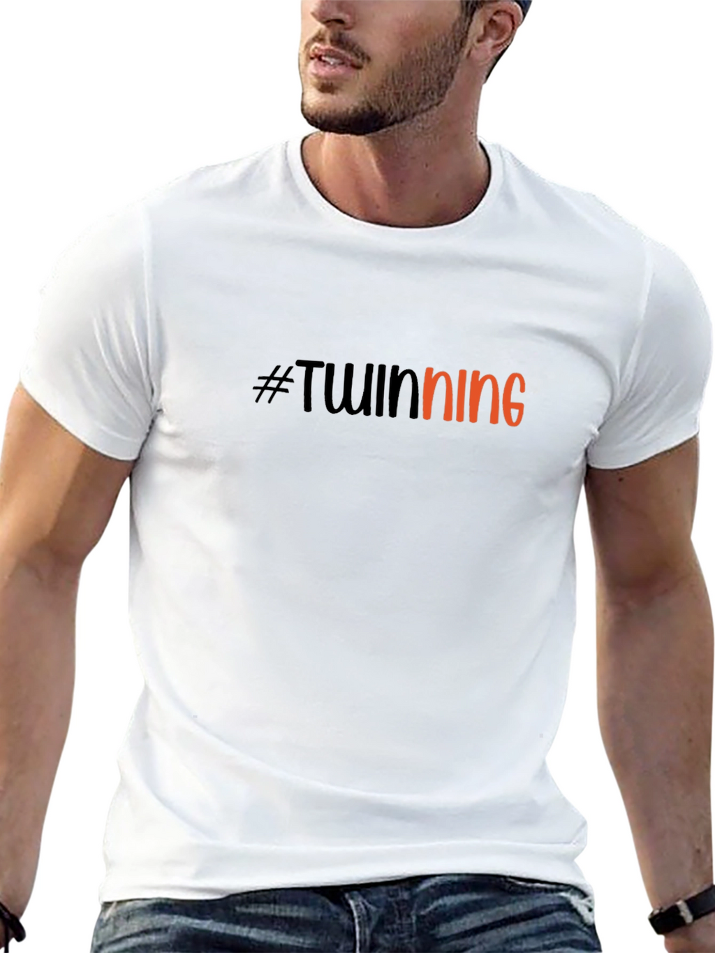 #Twinning Black T-Shirt - Perfect for Matching Outfits!