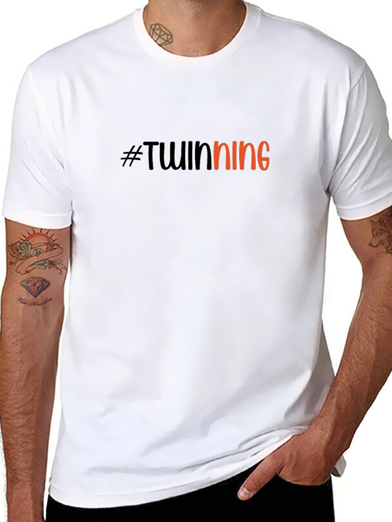 #Twinning Black T-Shirt - Perfect for Matching Outfits!