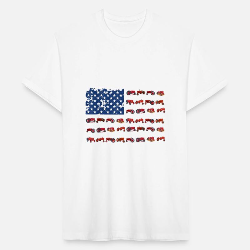 Tractor American Flag patriotic USA farming 4th