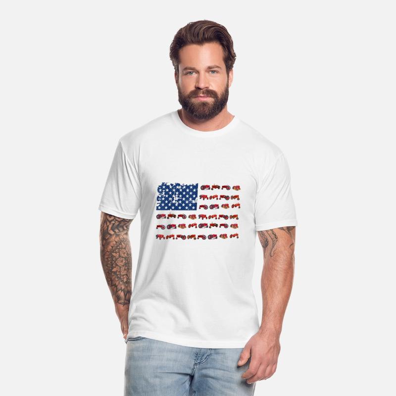 Tractor American Flag patriotic USA farming 4th
