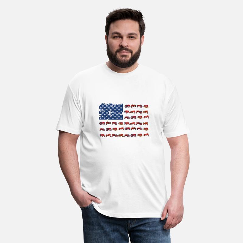 Tractor American Flag patriotic USA farming 4th