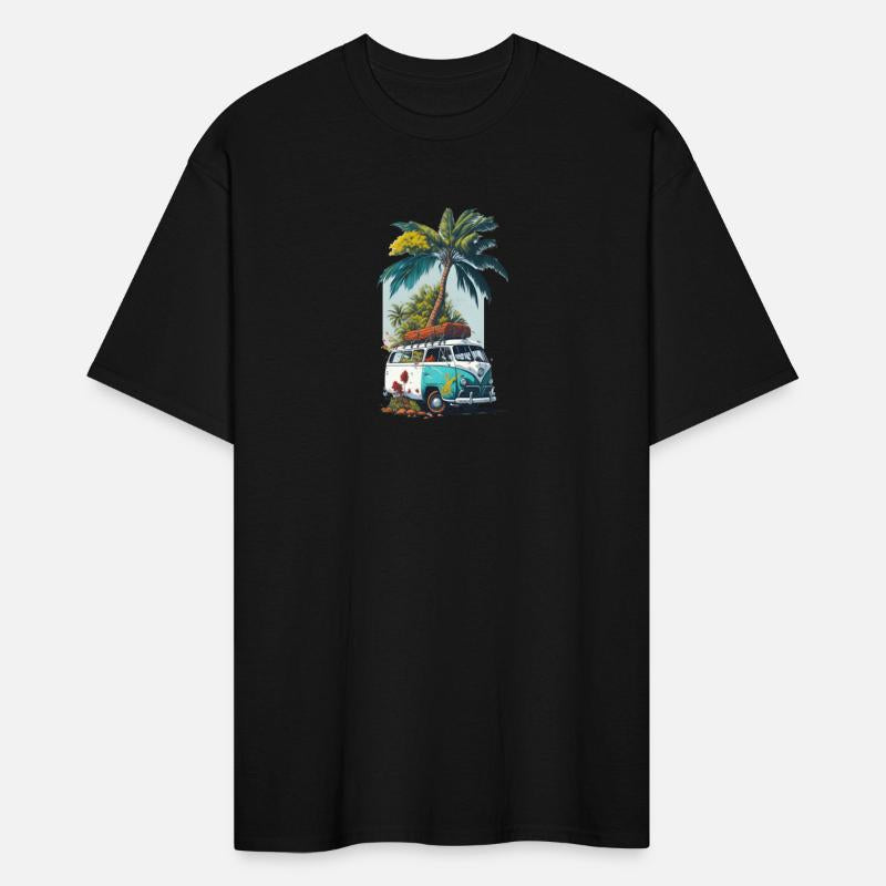 travel car caravan summer coco tree