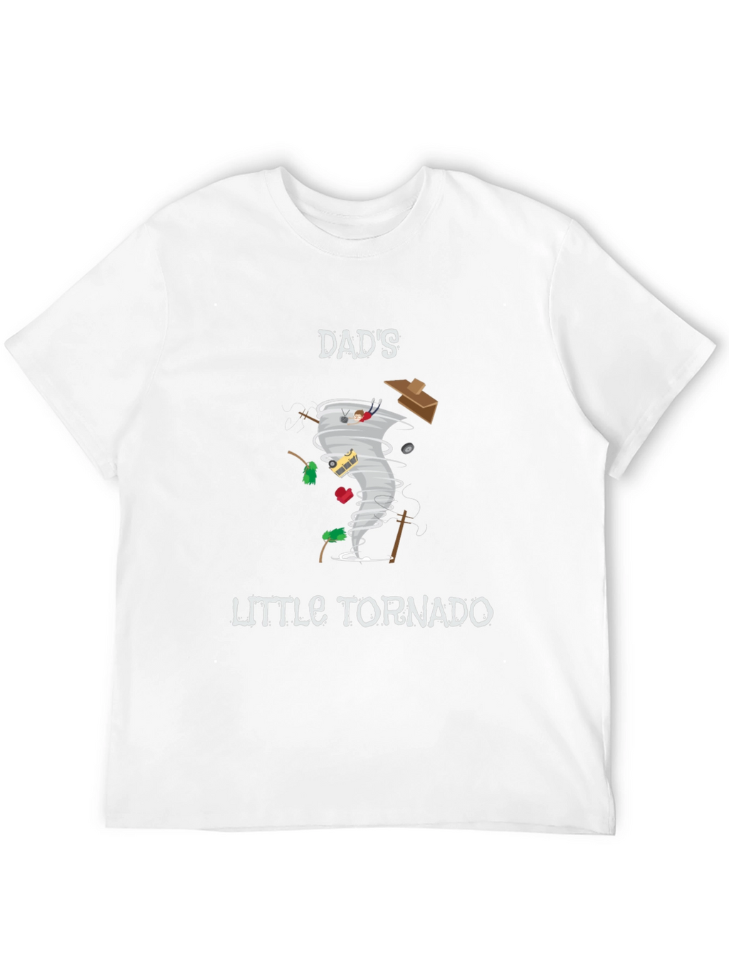 Dads Little Tornado Novelty Graphic T-Shirt