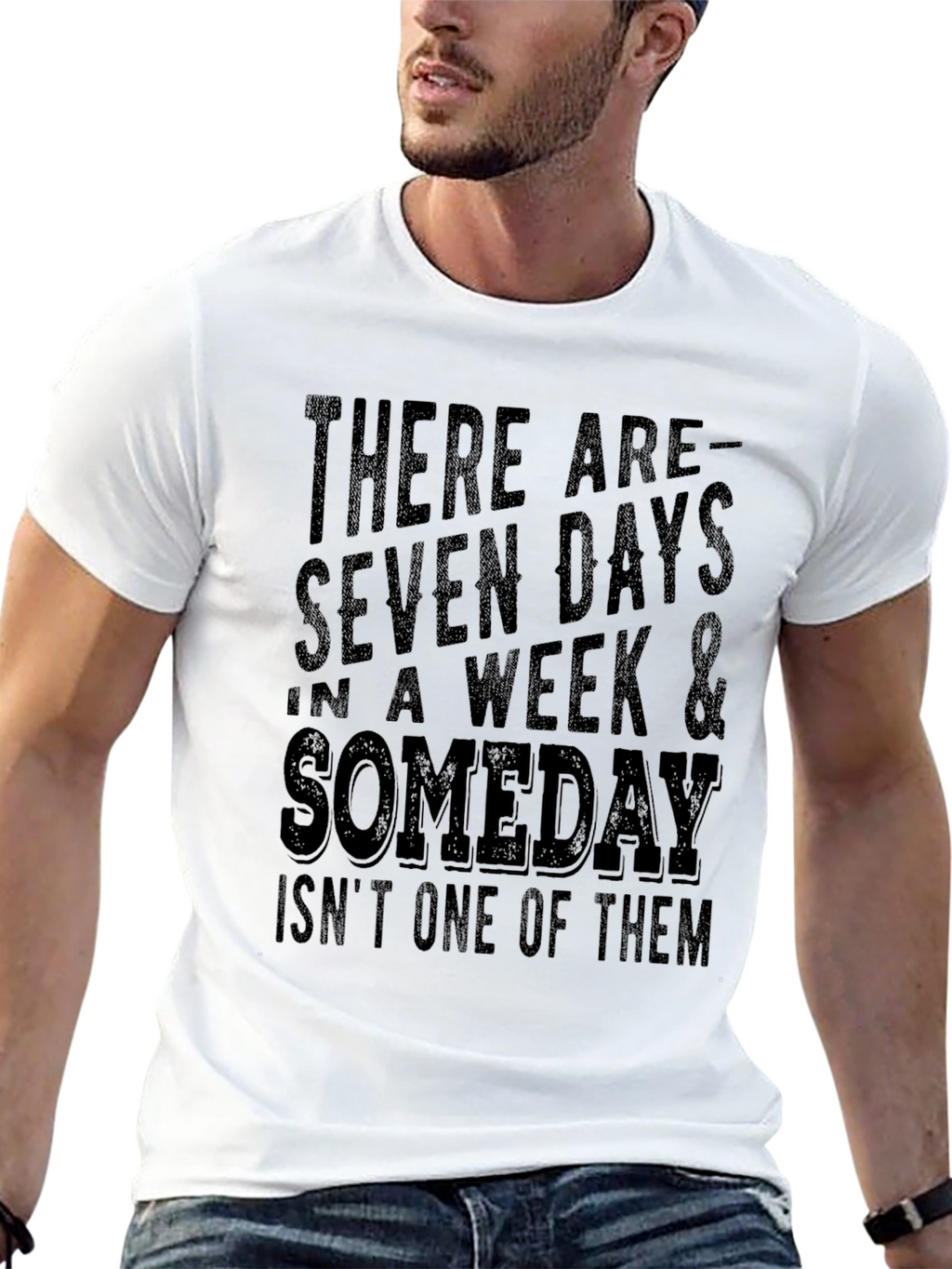 Seven Days & Someday T-Shirt - Black Tee