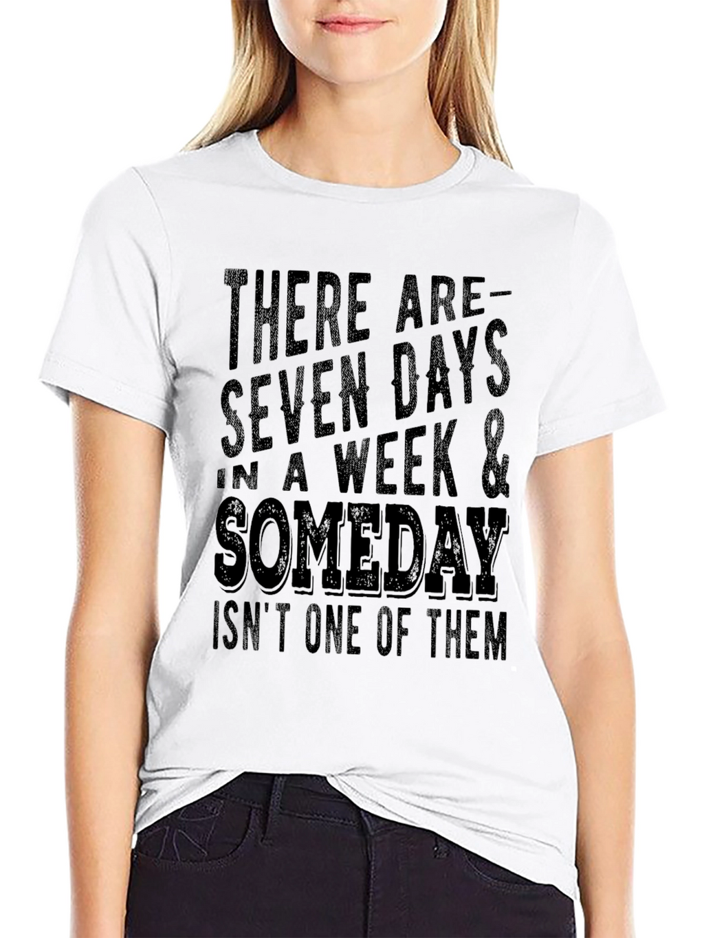 Seven Days & Someday T-Shirt - Black Tee