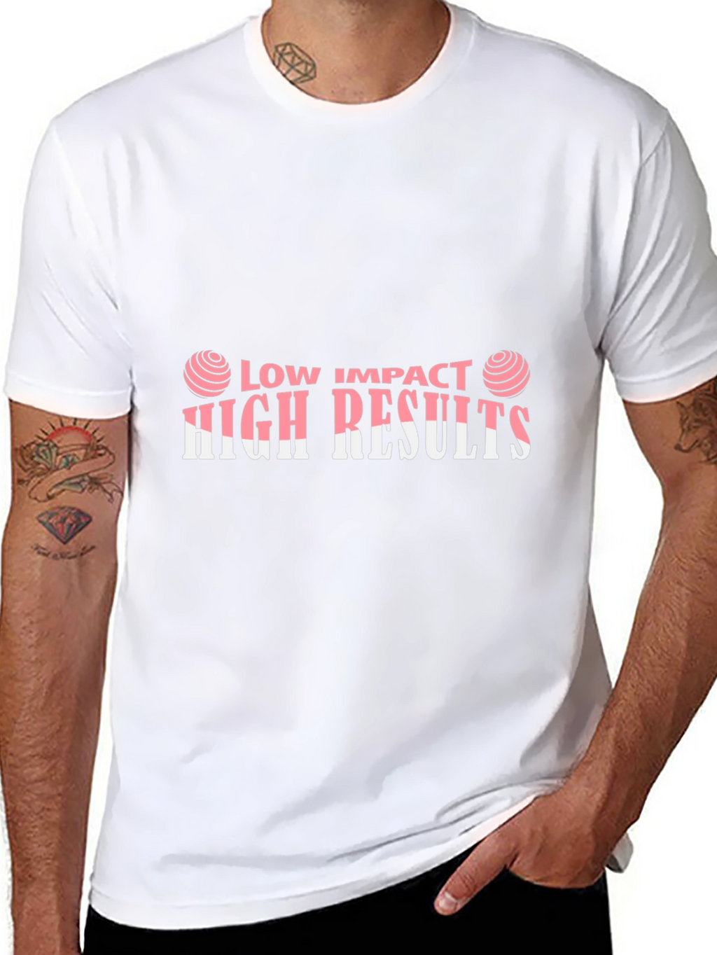 Low Impact High Results Graphic Tee - Black