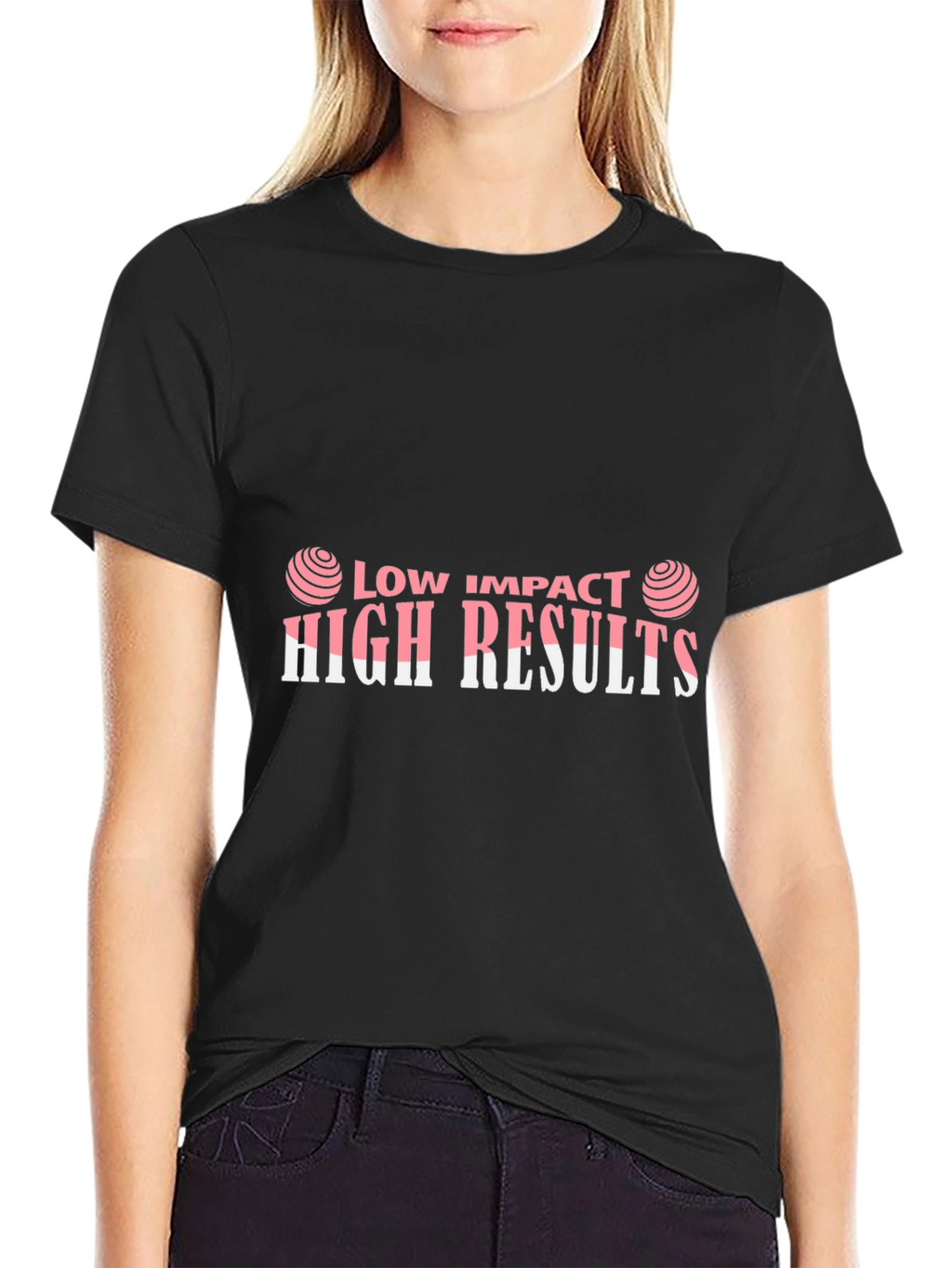 Low Impact High Results Graphic Tee - Black