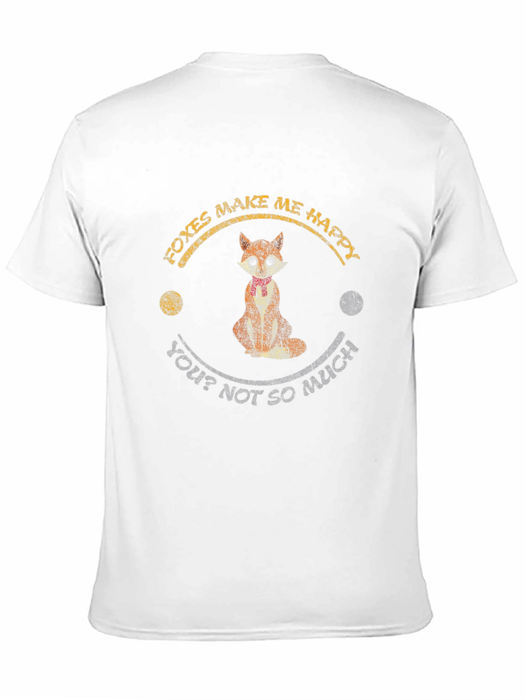 Foxes Make Me Happy Mens T-Shirt