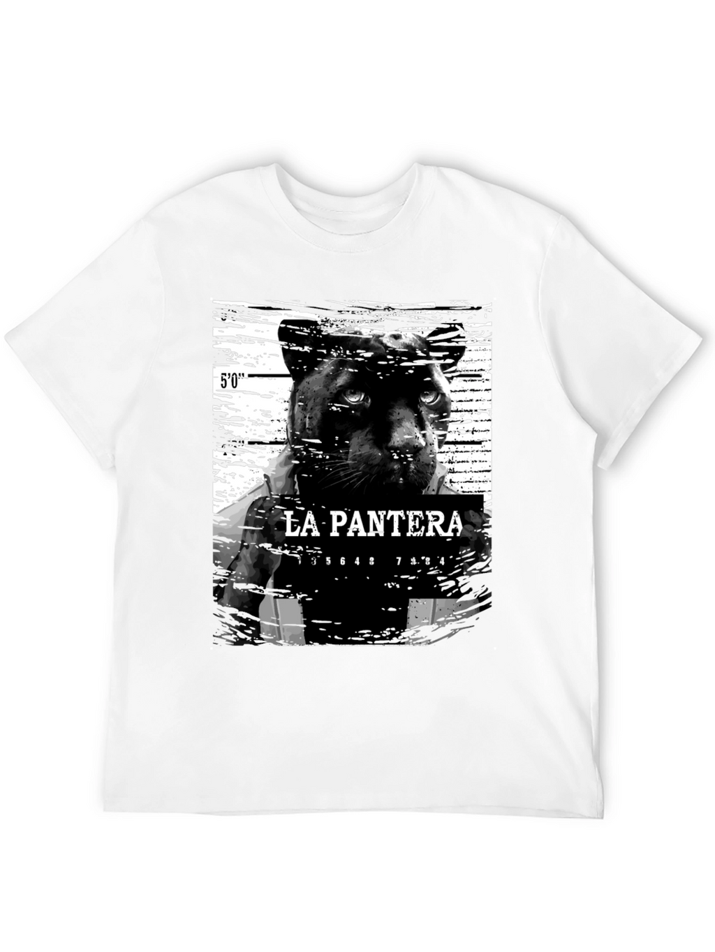 La Pantera Mugshot Graphic Tee - Black