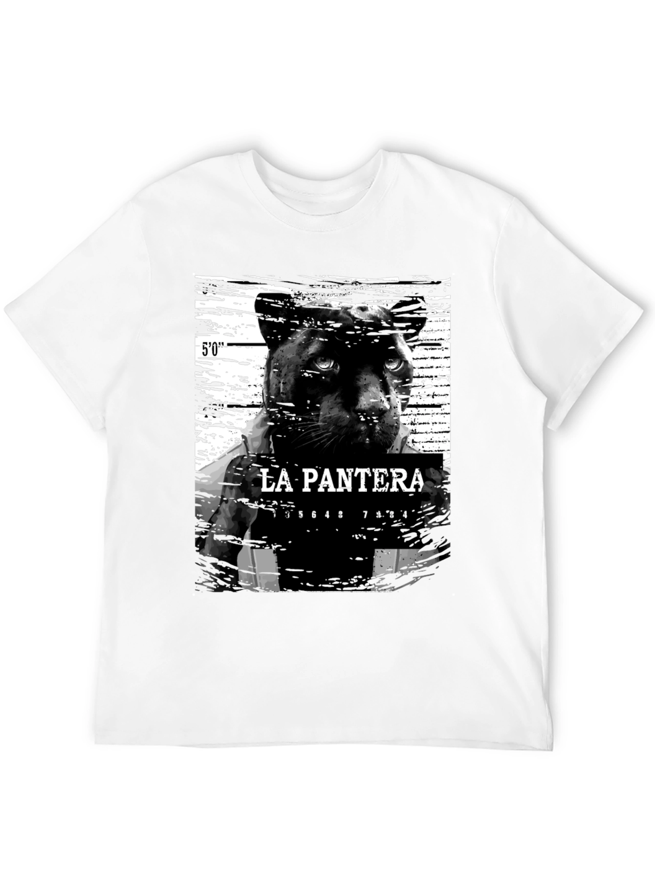 La Pantera Mugshot Graphic Tee - Black