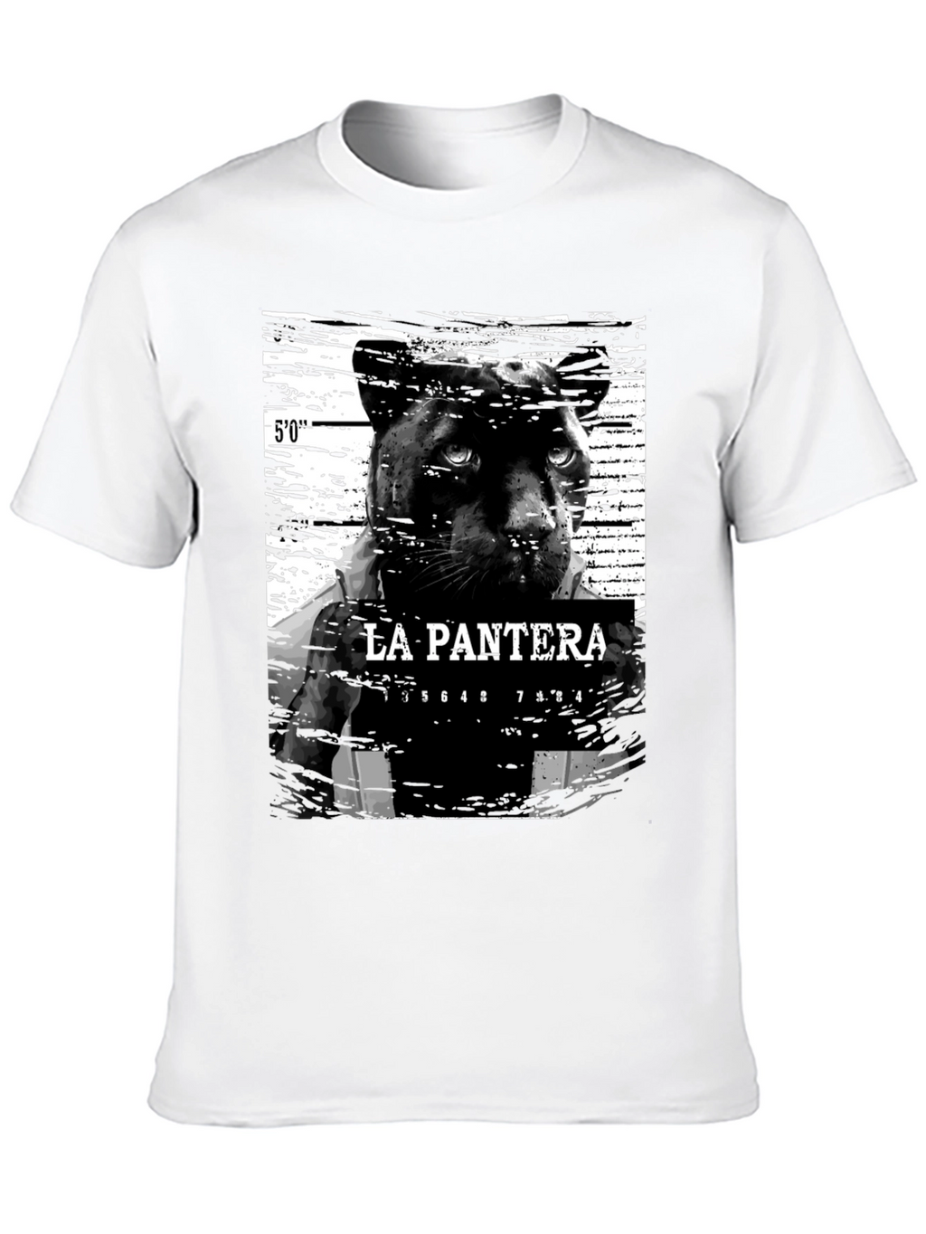 La Pantera Mugshot Graphic Tee - Black