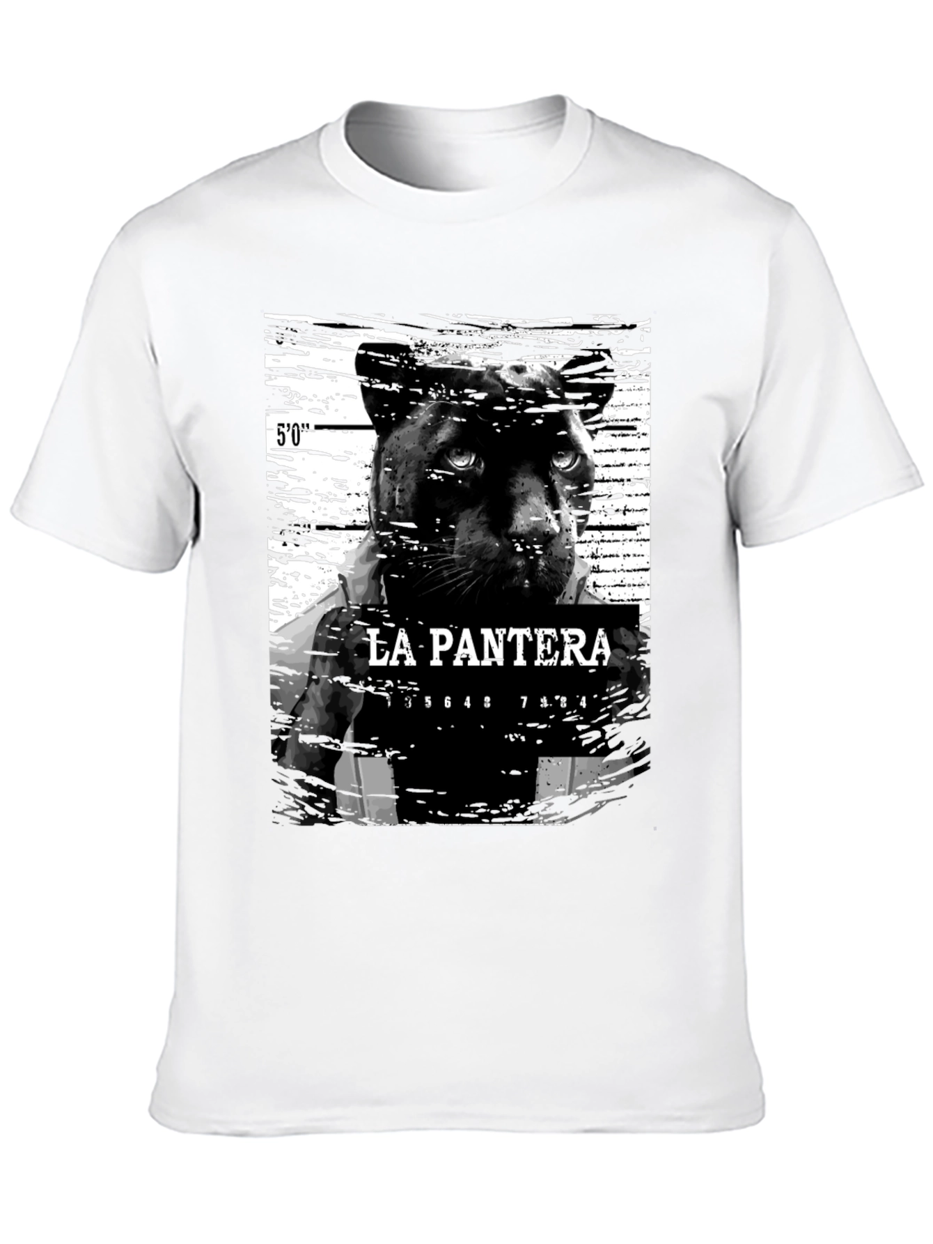 La Pantera Mugshot Graphic Tee - Black
