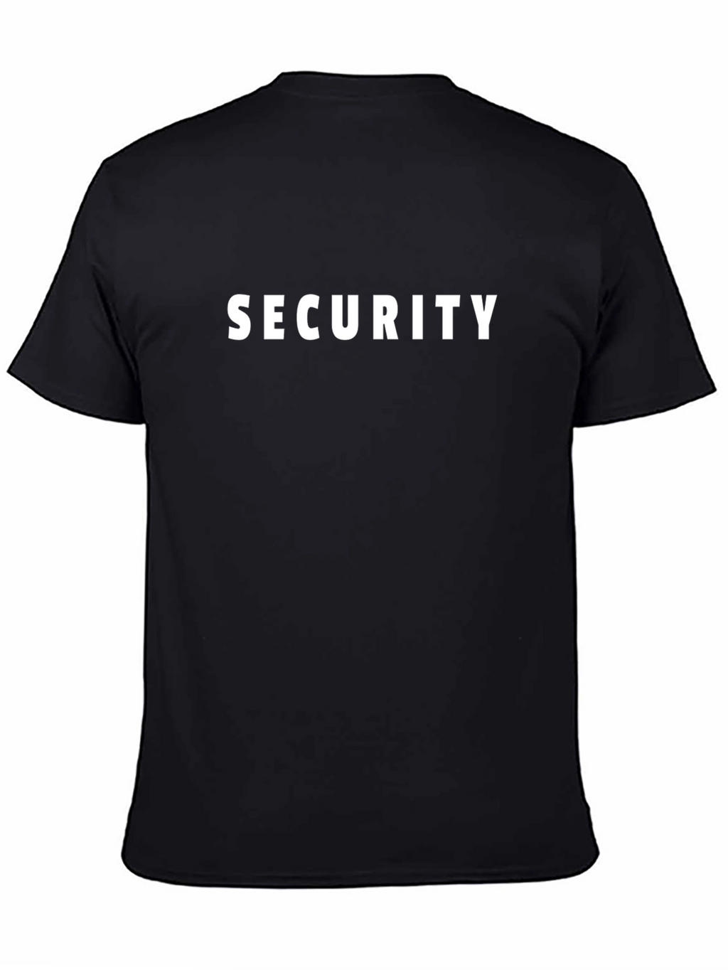Security Crew T-Shirt - Black Cotton Tee