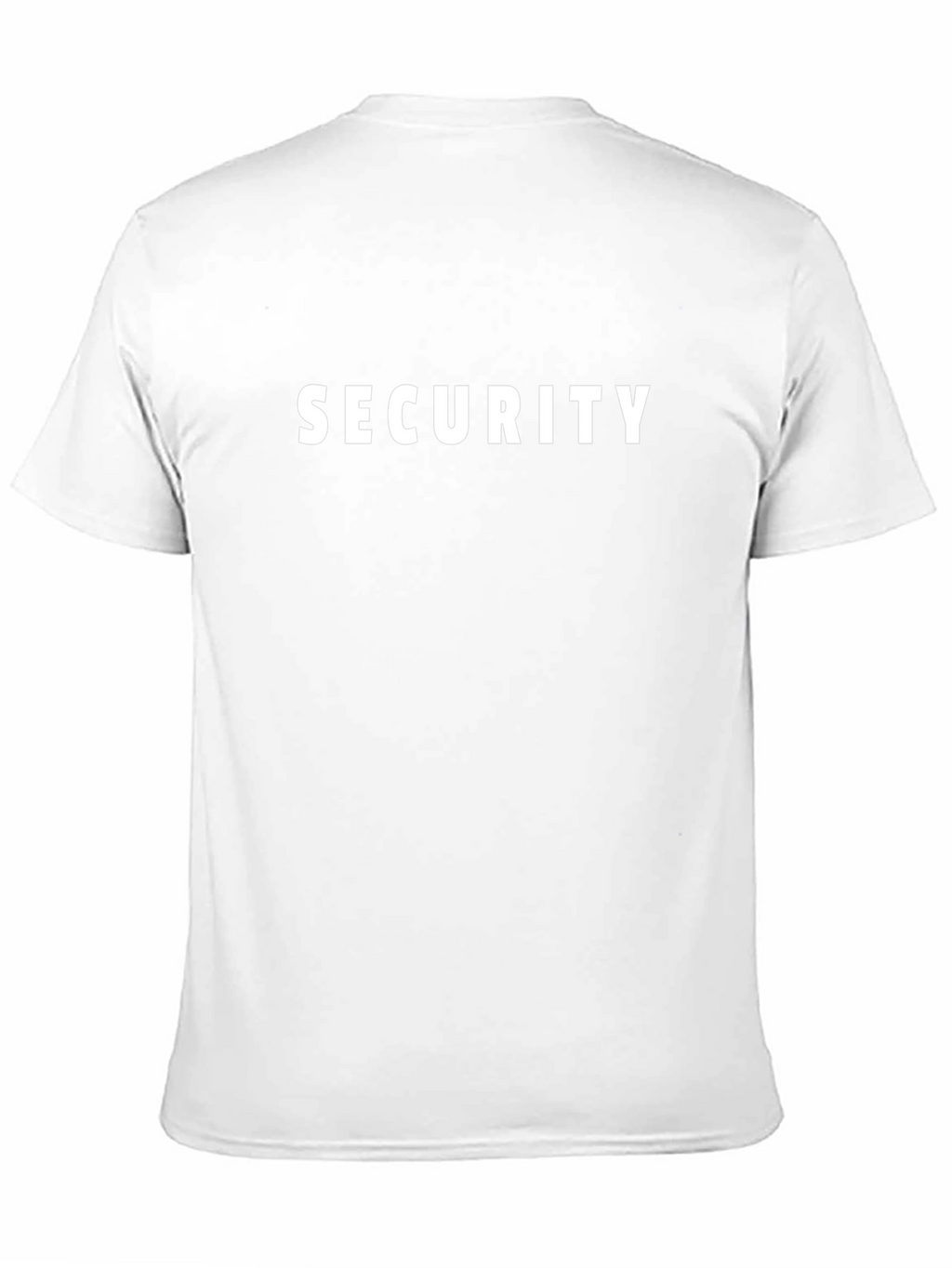Security Crew T-Shirt - Black Cotton Tee