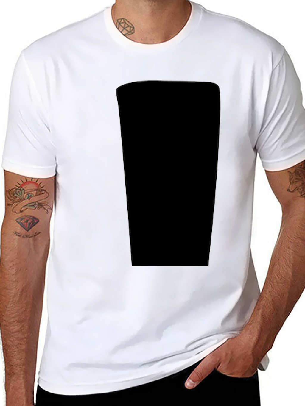Basic Black Crew Neck T-Shirt