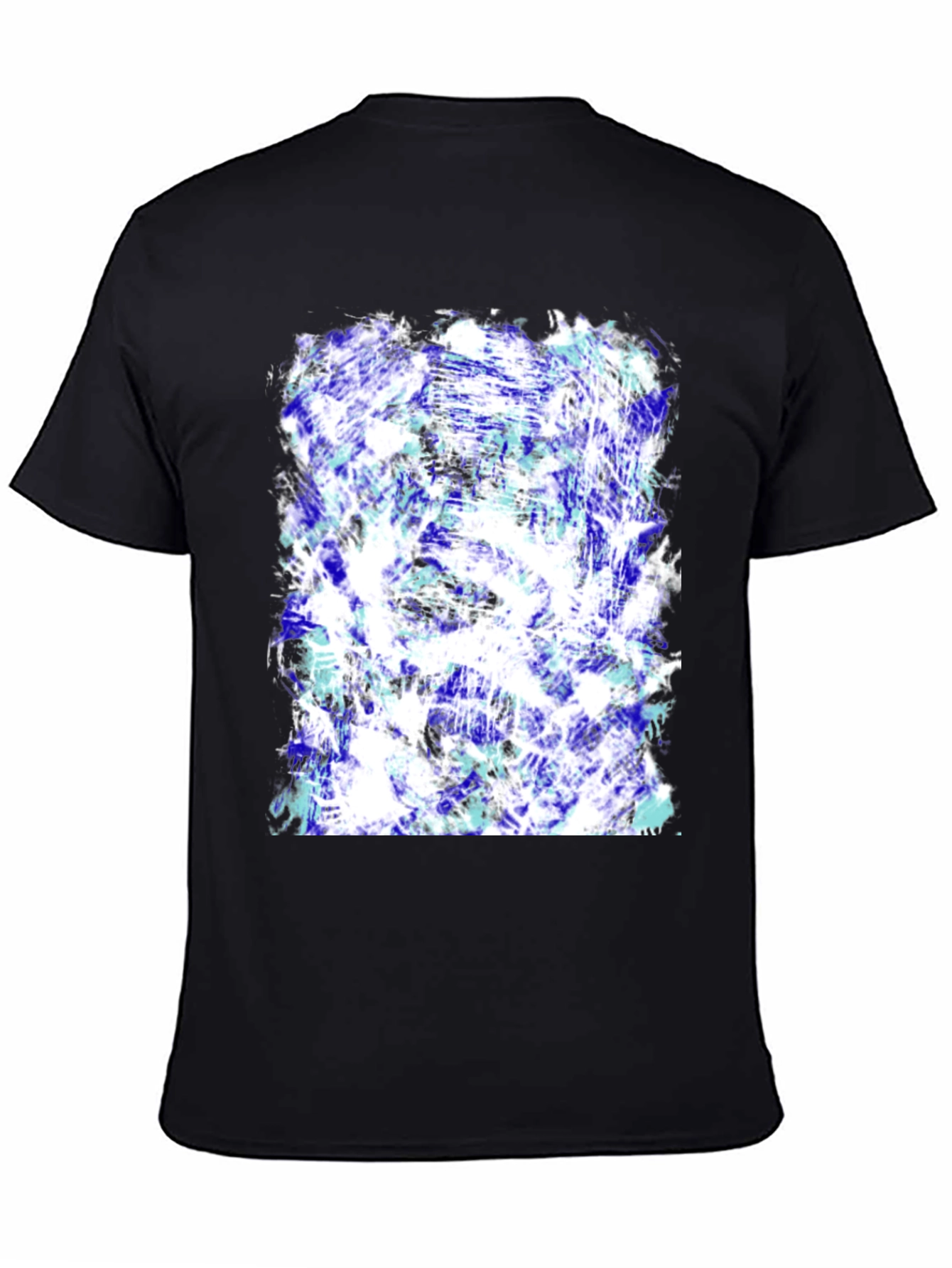 Abstract Art Print Black T-Shirt