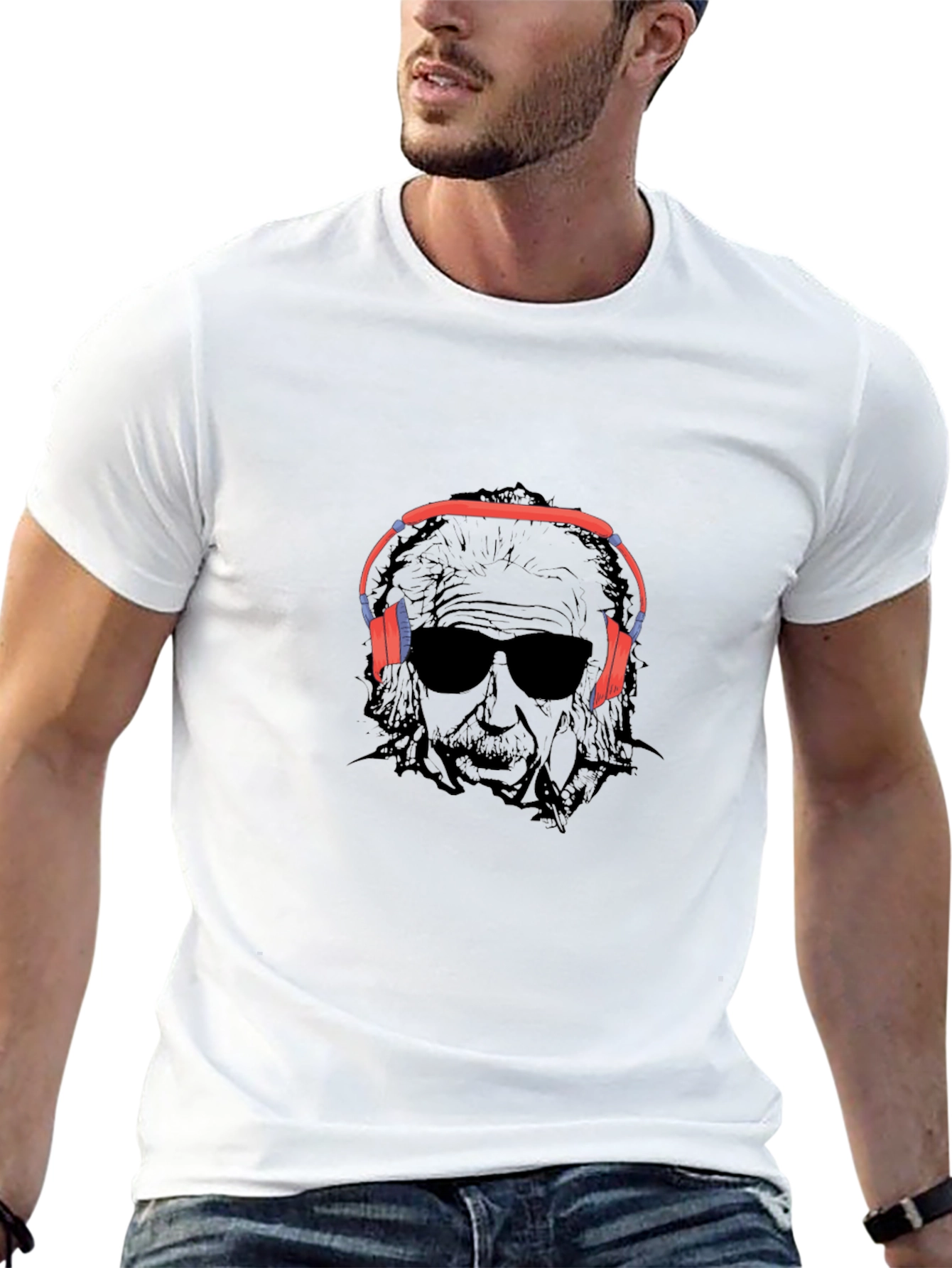 Einstein DJ Black T-Shirt