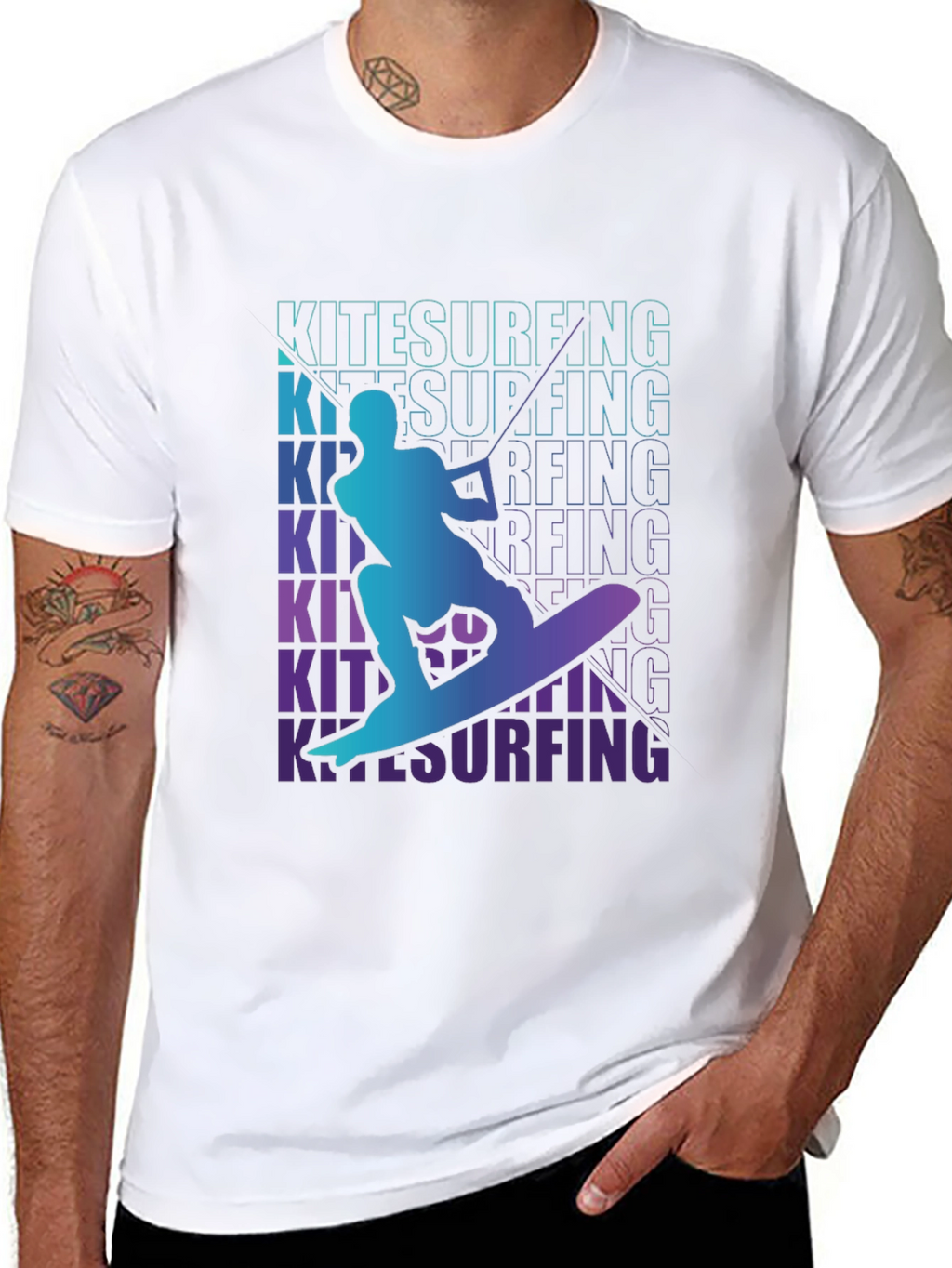 Kitesurfing Graphic Tee - Ride the Waves in Style
