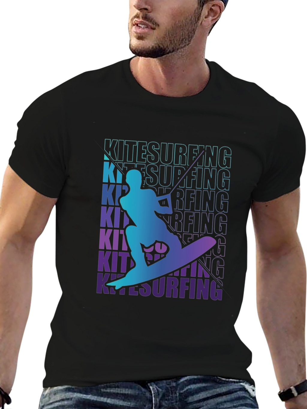 Kitesurfing Graphic Tee - Ride the Waves in Style