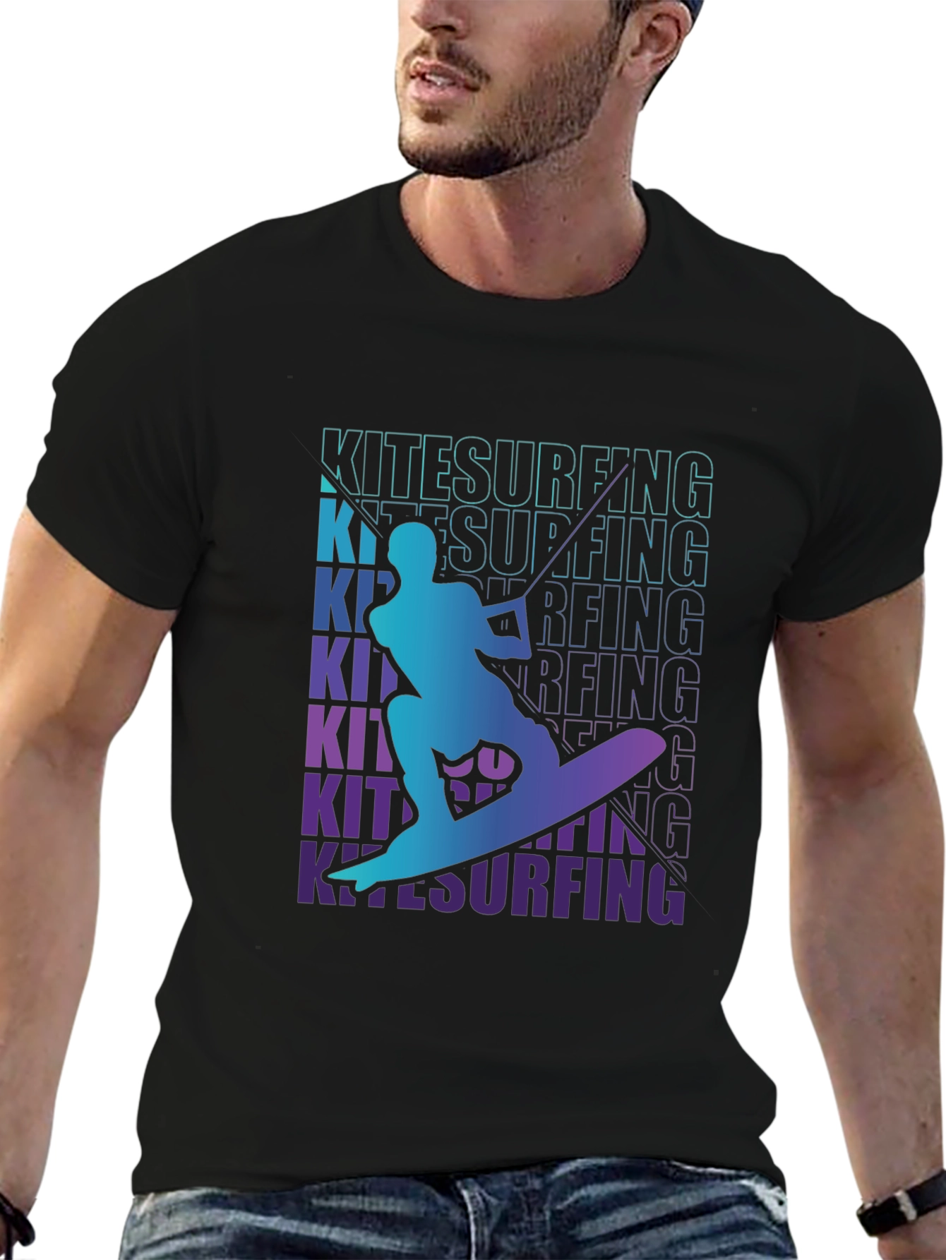 Kitesurfing Graphic Tee - Ride the Waves in Style