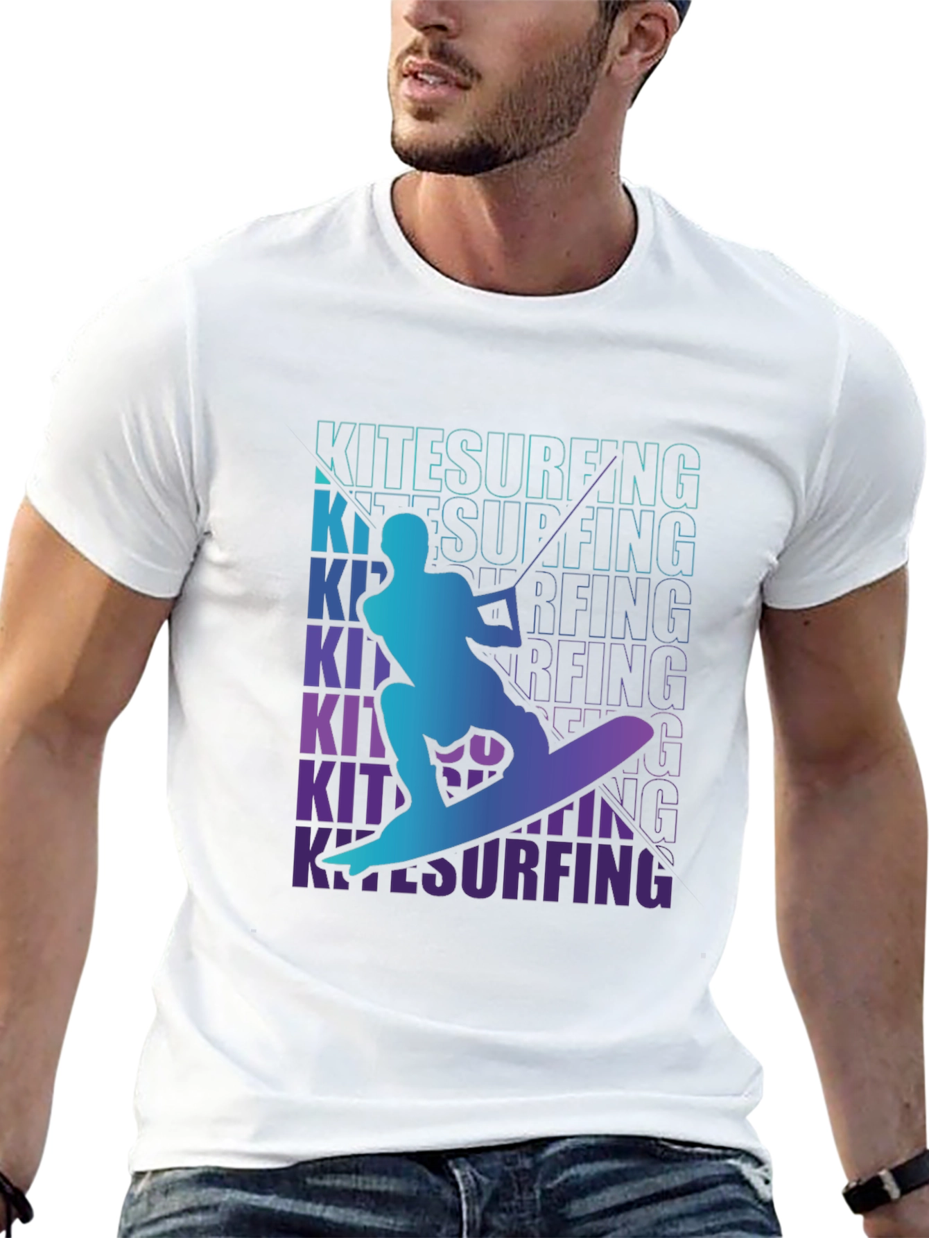 Kitesurfing Graphic Tee - Ride the Waves in Style