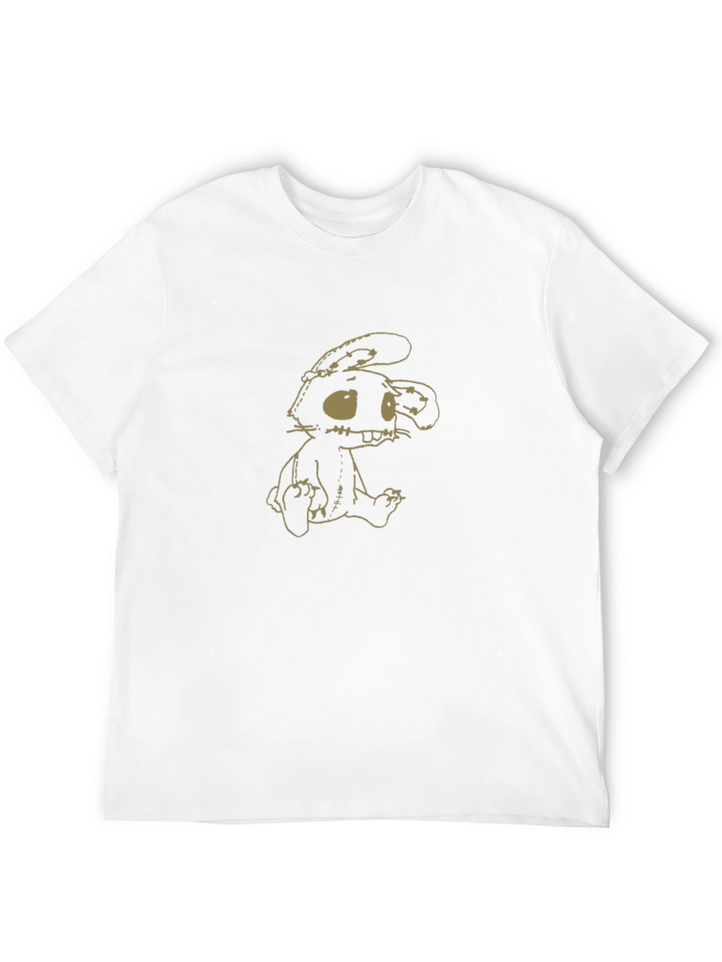 Creepy Bunny Graphic Tee - Soft Cotton Blend