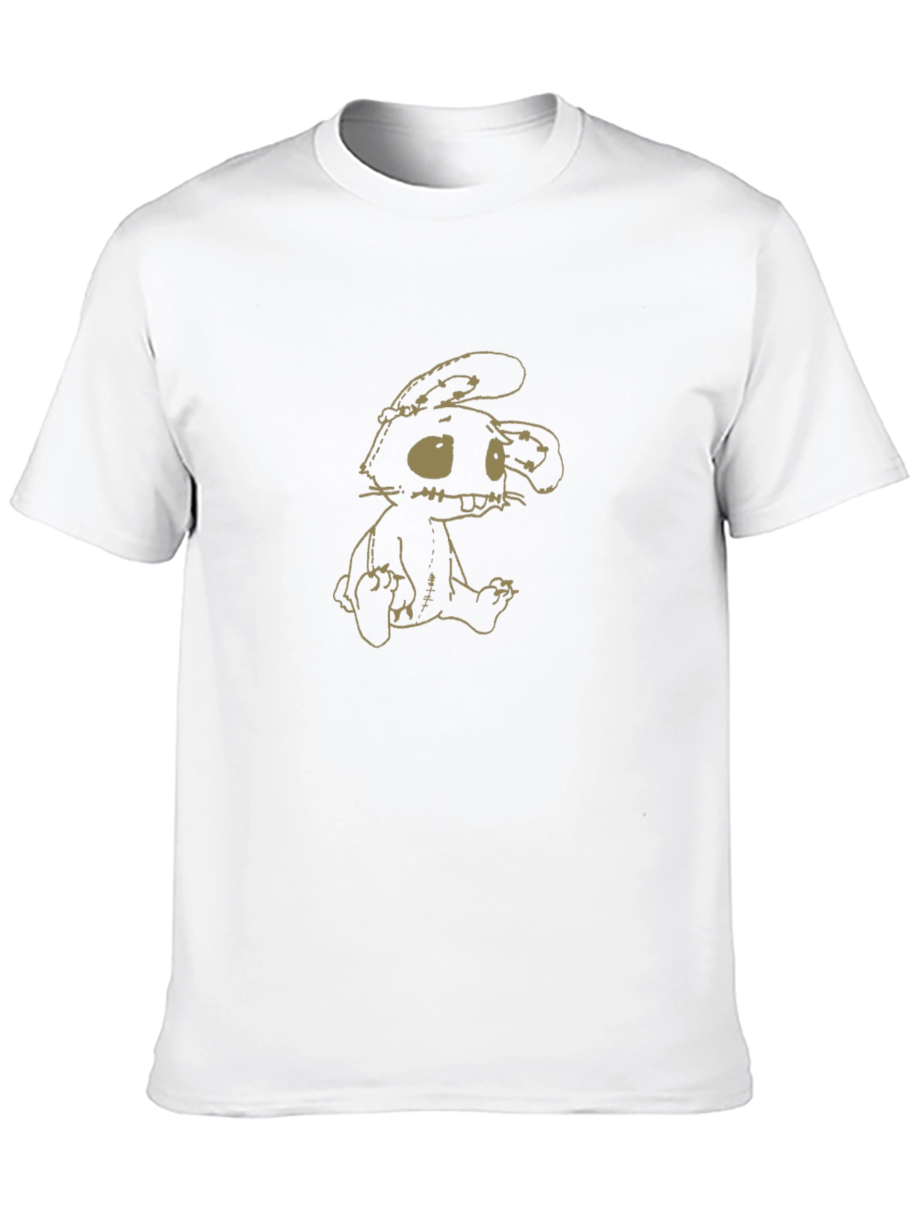 Creepy Bunny Graphic Tee - Soft Cotton Blend