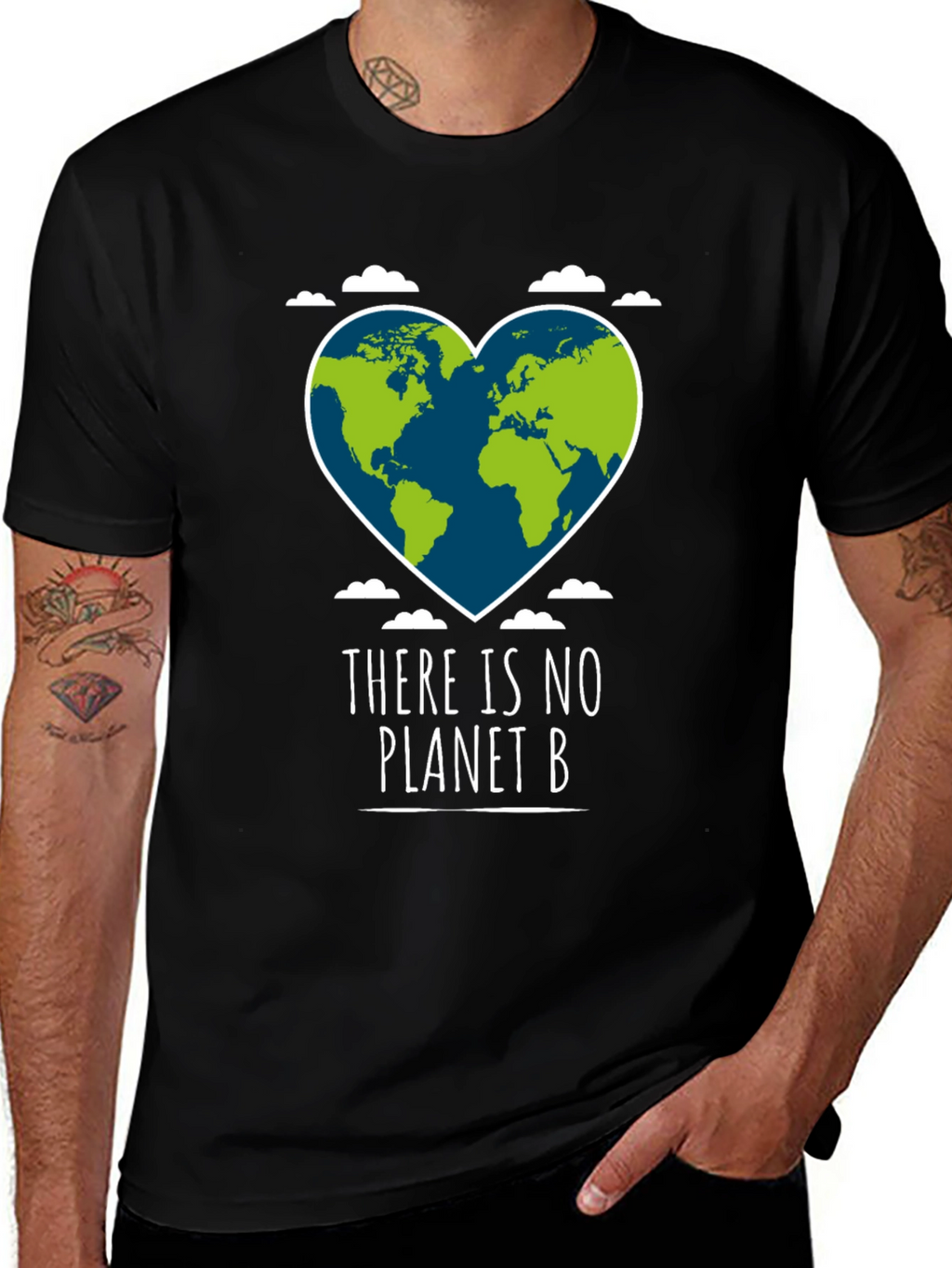 Planet B T-Shirt: Earth Heart Design