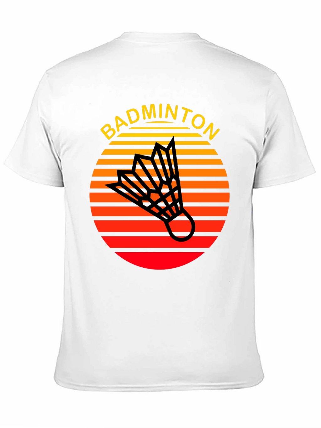 Retro Badminton T-Shirt - Sporty Style