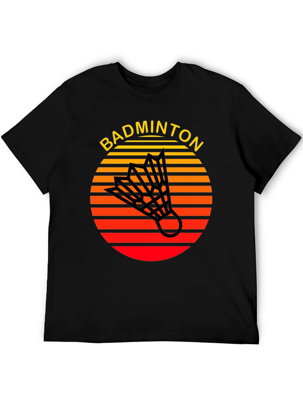 Retro Badminton T-Shirt - Sporty Style