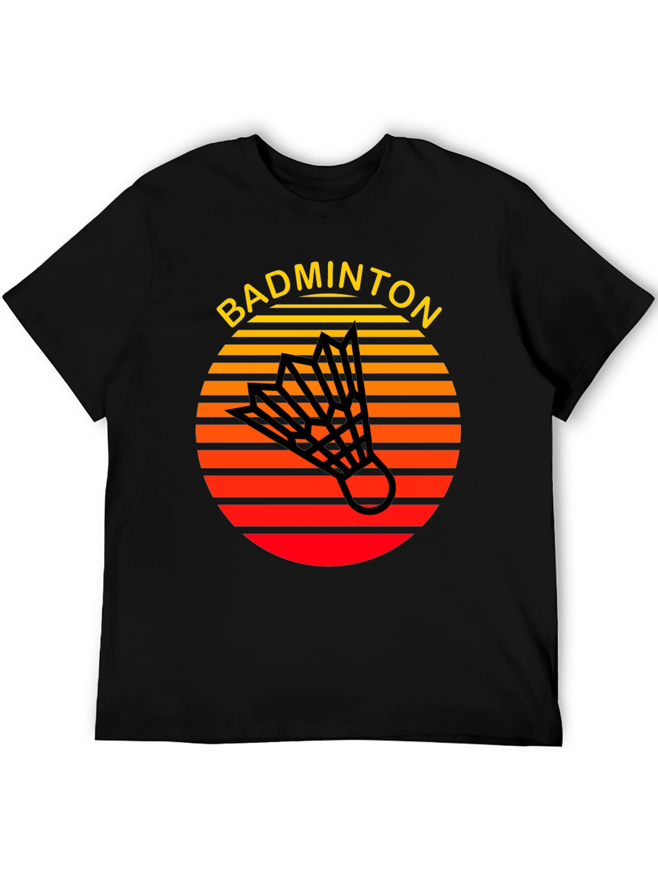 Retro Badminton T-Shirt - Sporty Style