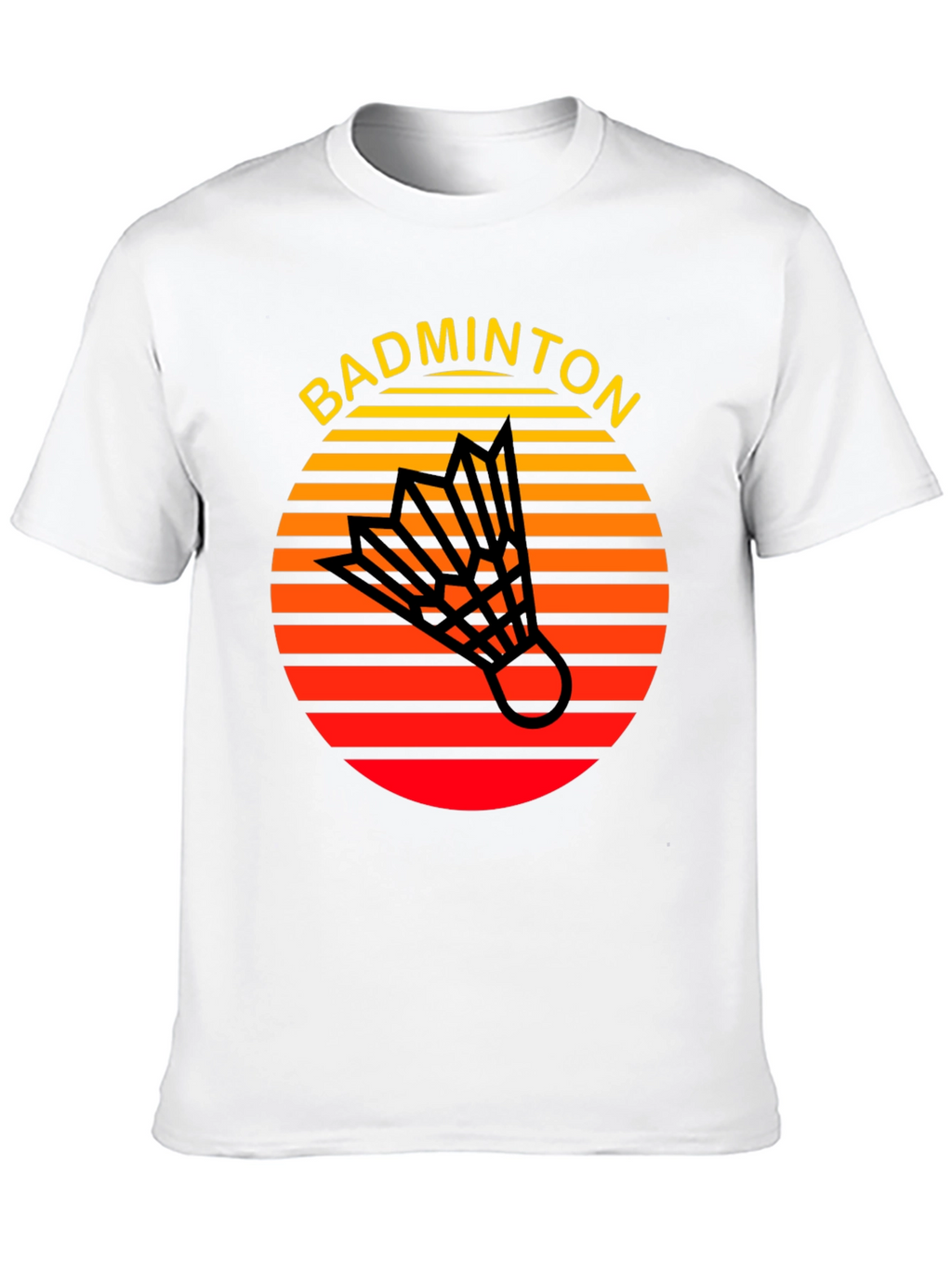 Retro Badminton T-Shirt - Sporty Style