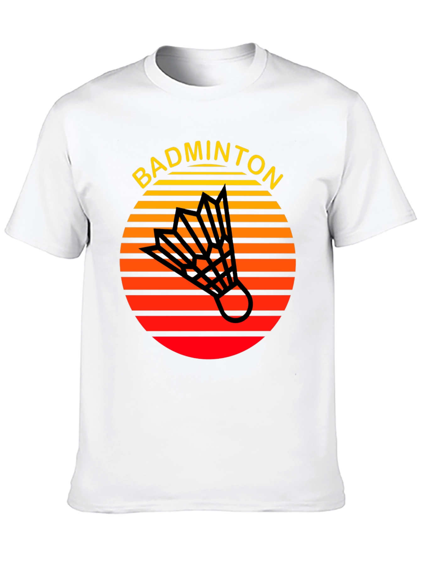 Retro Badminton T-Shirt - Sporty Style