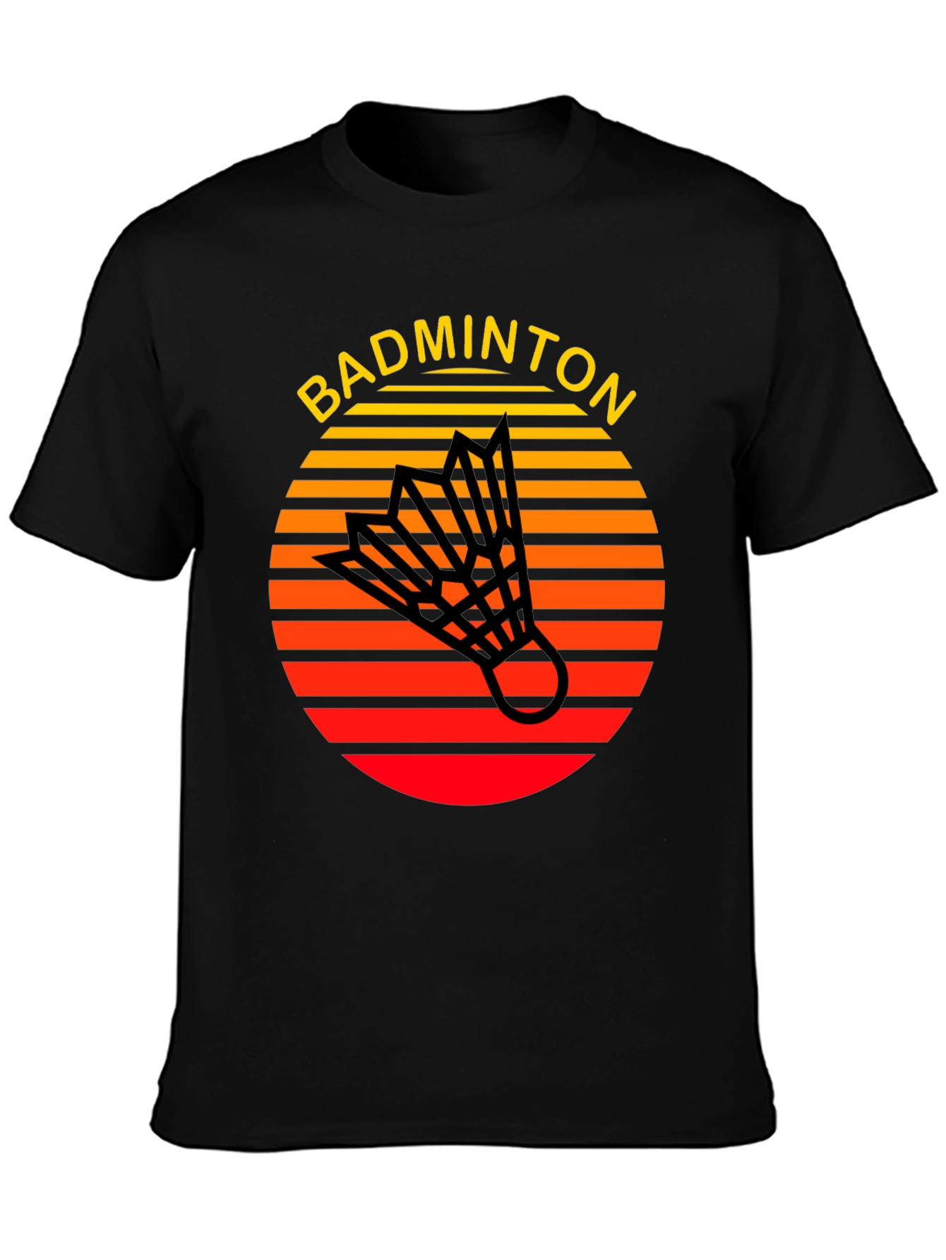 Retro Badminton T-Shirt - Sporty Style
